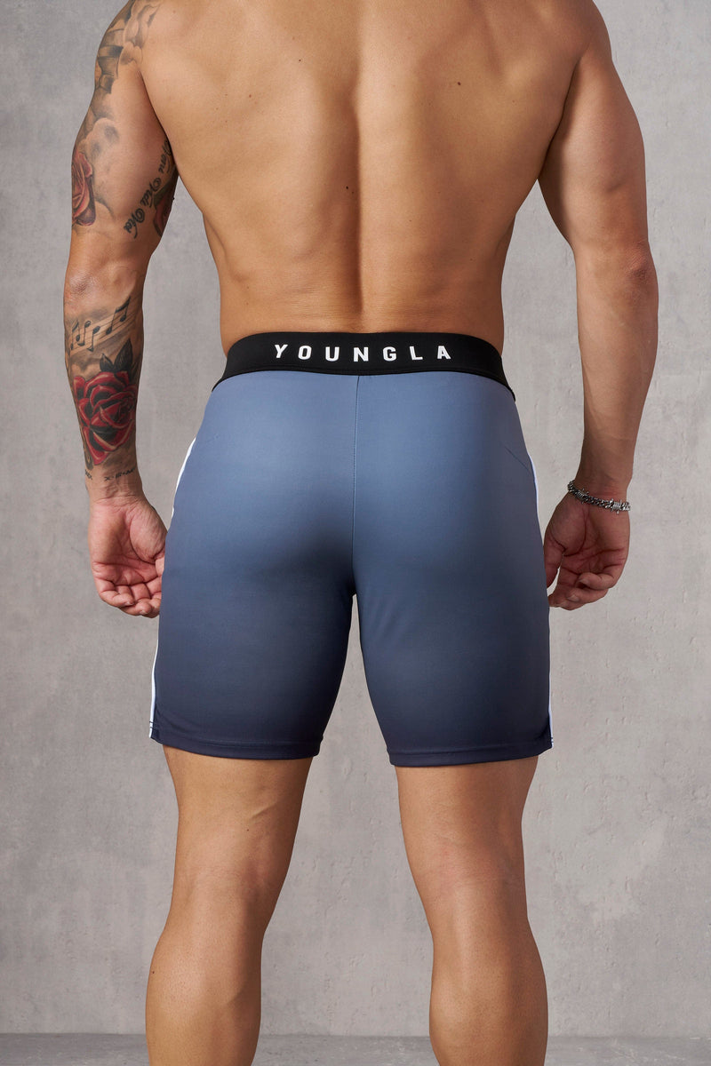 1067 - Men's physique Stage Shorts Men's Physique Stage Shorts are tailored for bodybuilding competitions with Sky Blue