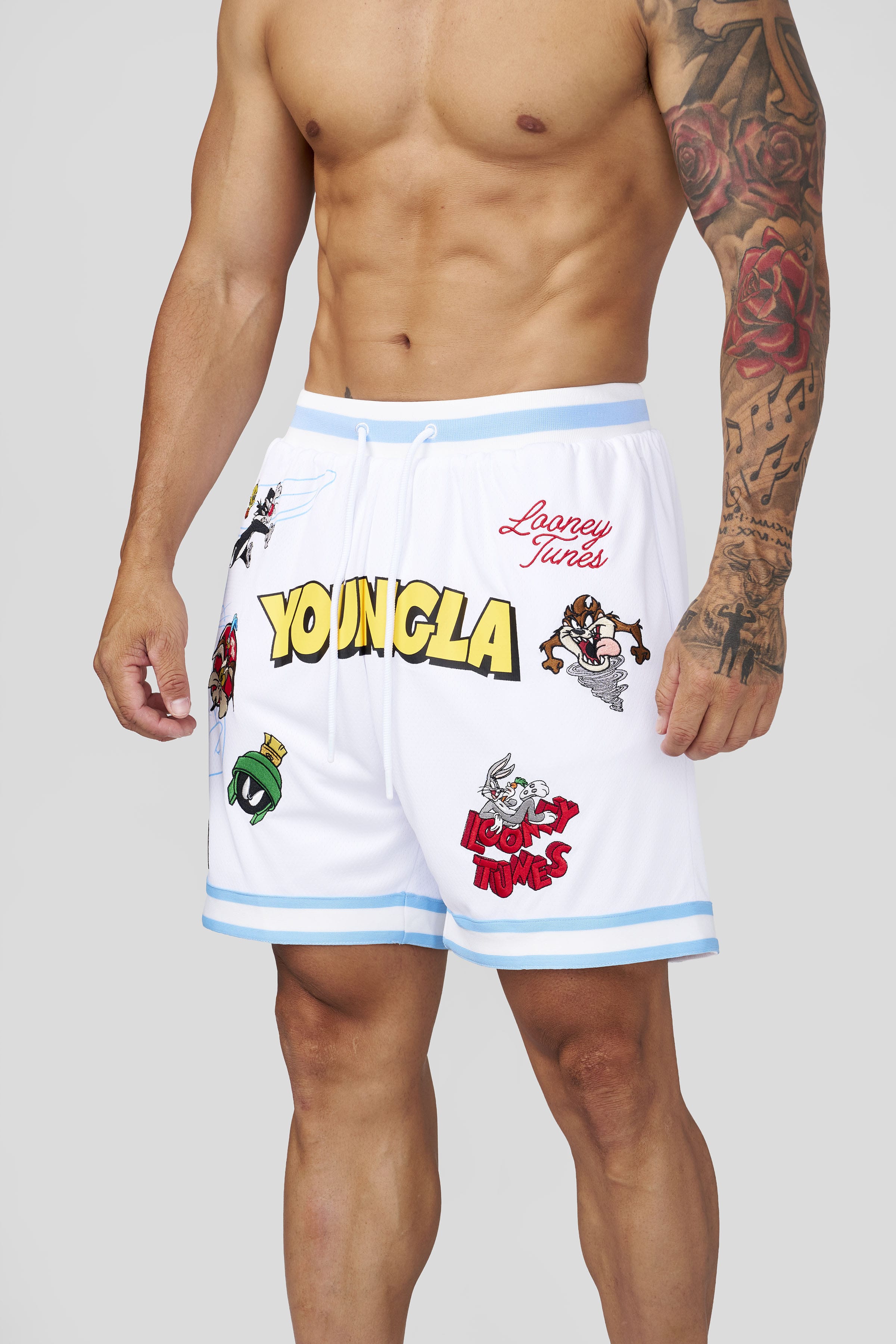 1071 - Looney Tunes Embroidered Patch Shorts - July 7th