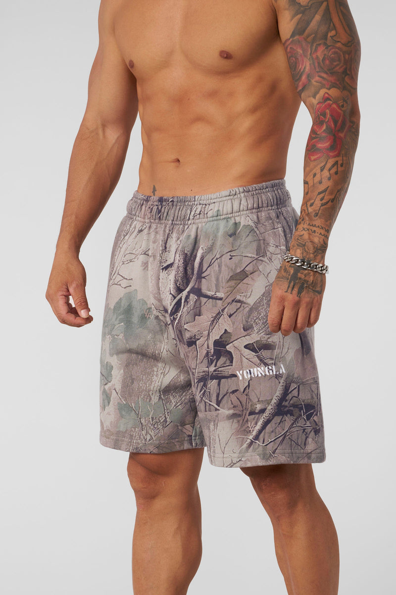 1076 - Tree Camo Collection - Men's Shorts balance comfort with standout style in Beige