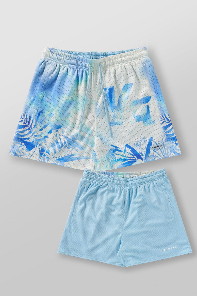 1111 - Skulls & Roses Reversible Shorts