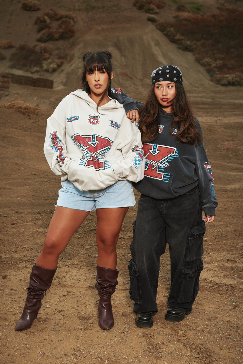 W5193- Drift Hoodie for women this oversized hoodie brings serious edge.