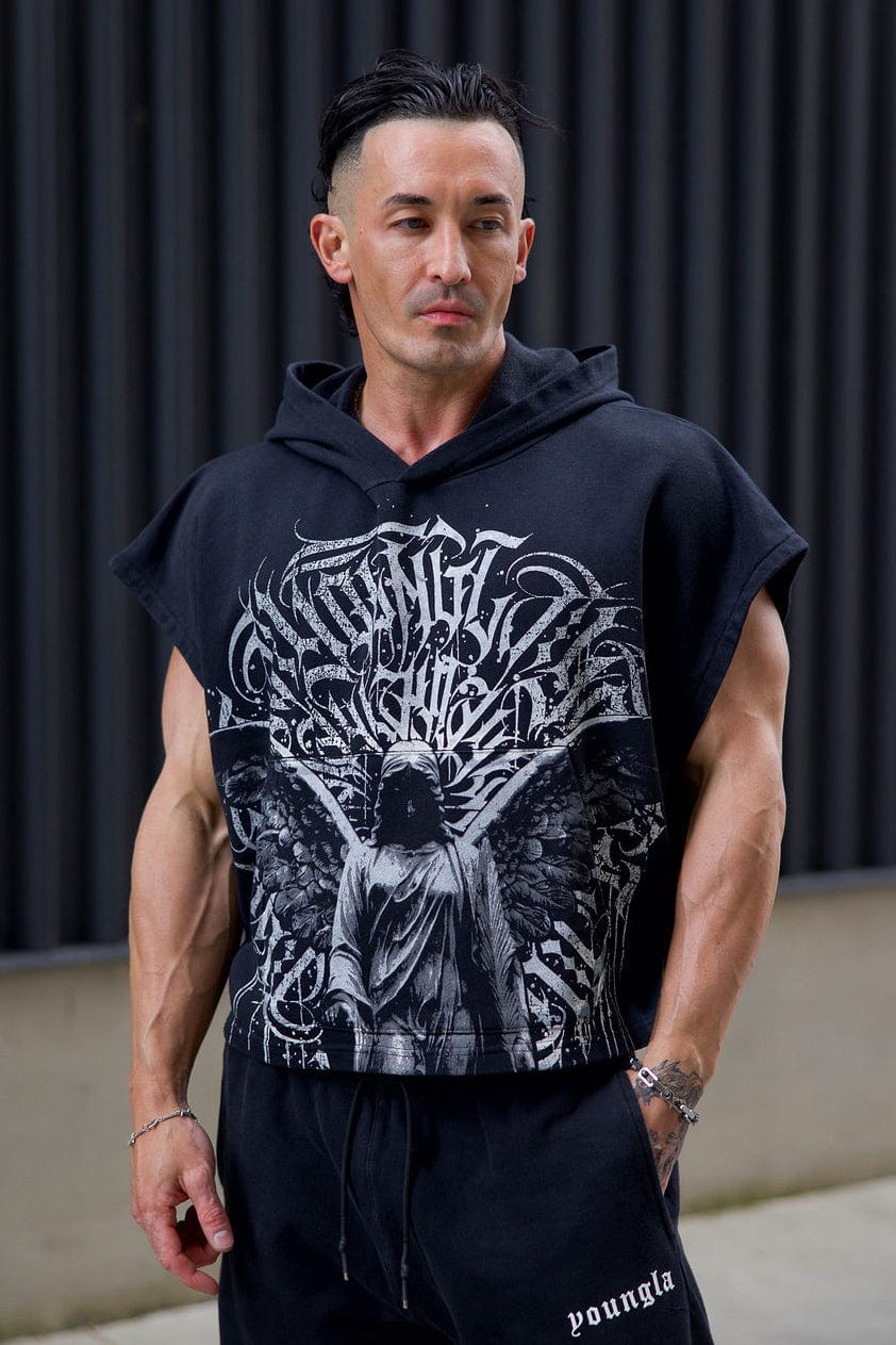 5045 - Angel Cut-Off Hoodies