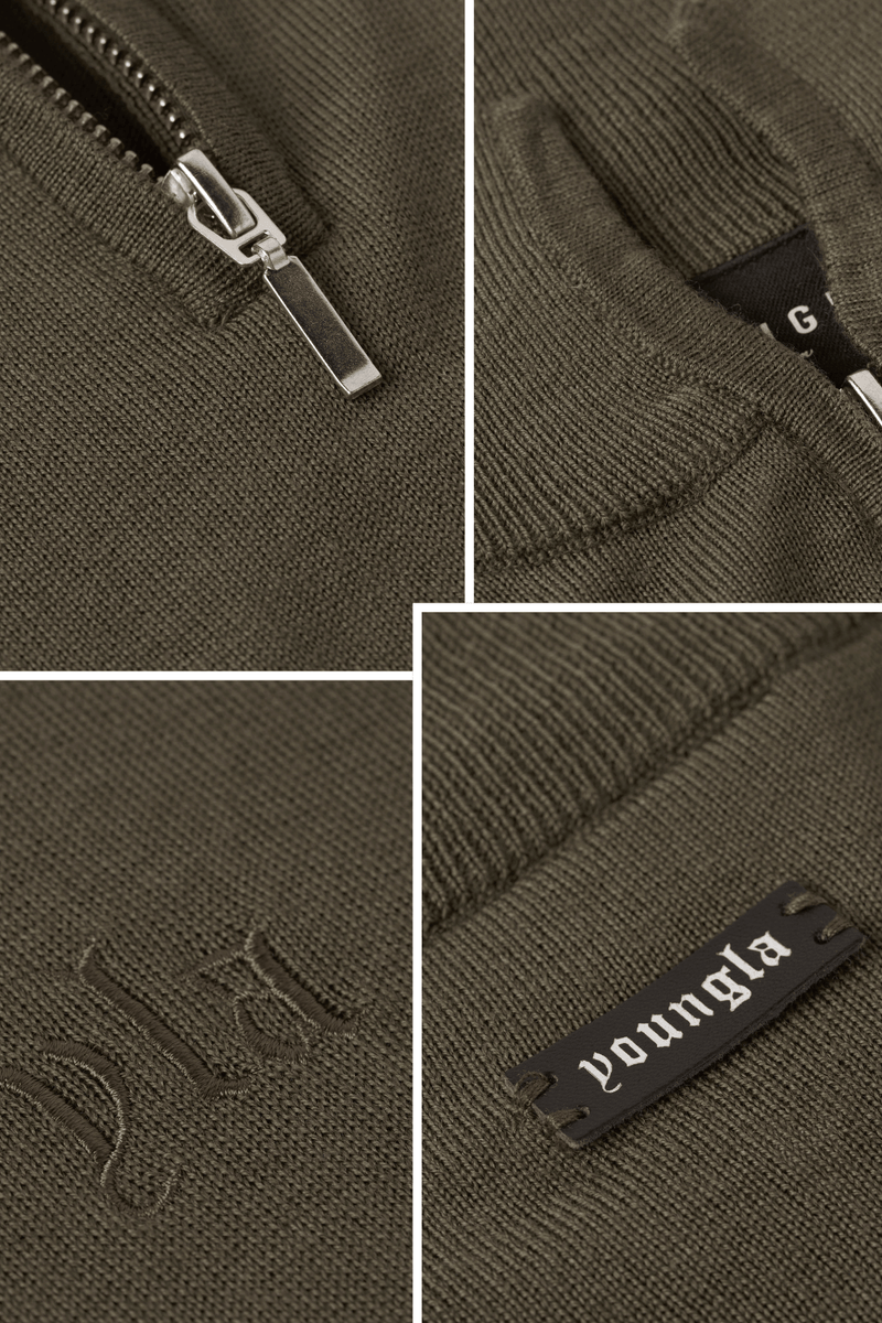8048 - Monaco Wool Quarter-Zip Sweaters