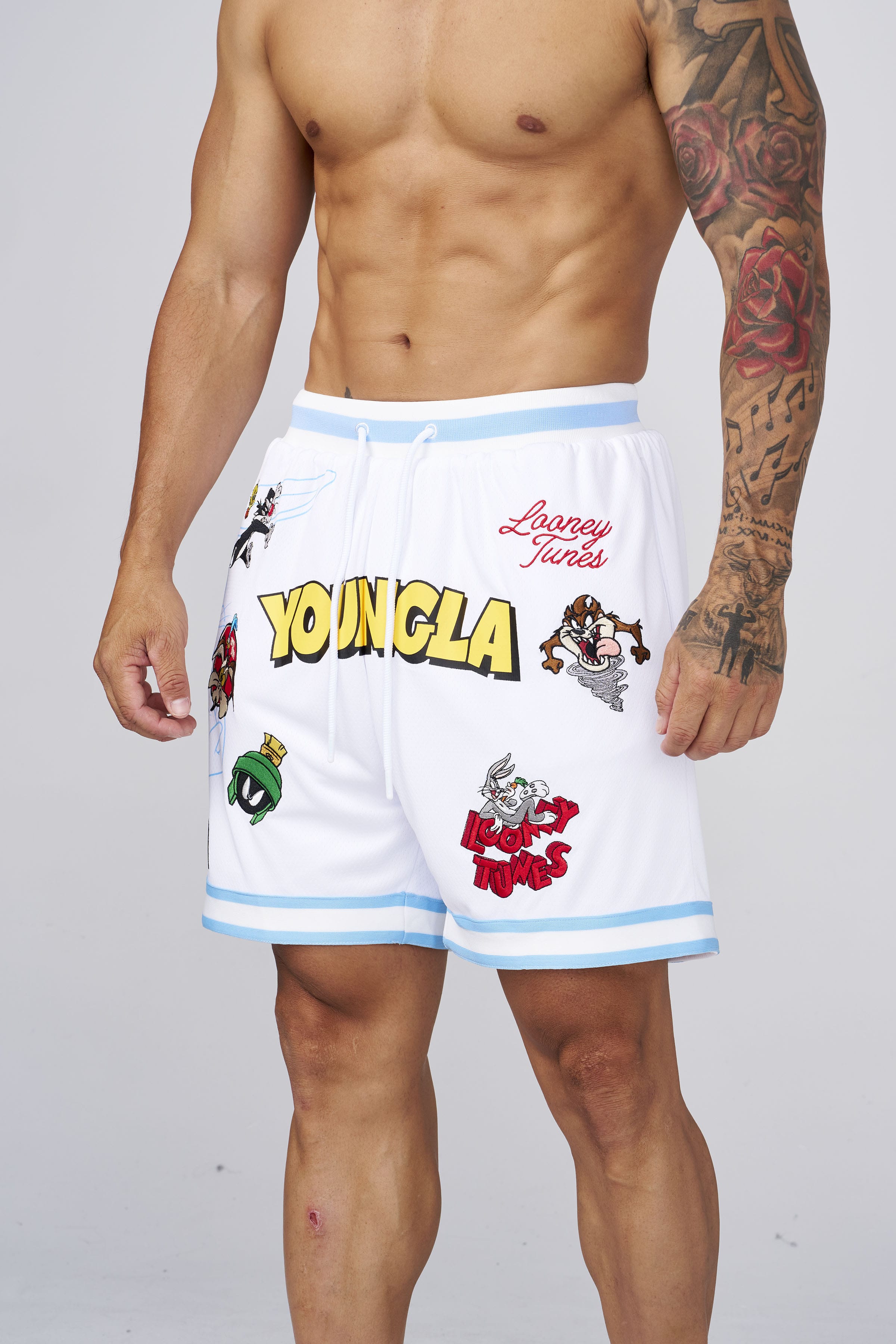 1071 - Looney Tunes Embroidered Patch Shorts - July 7th