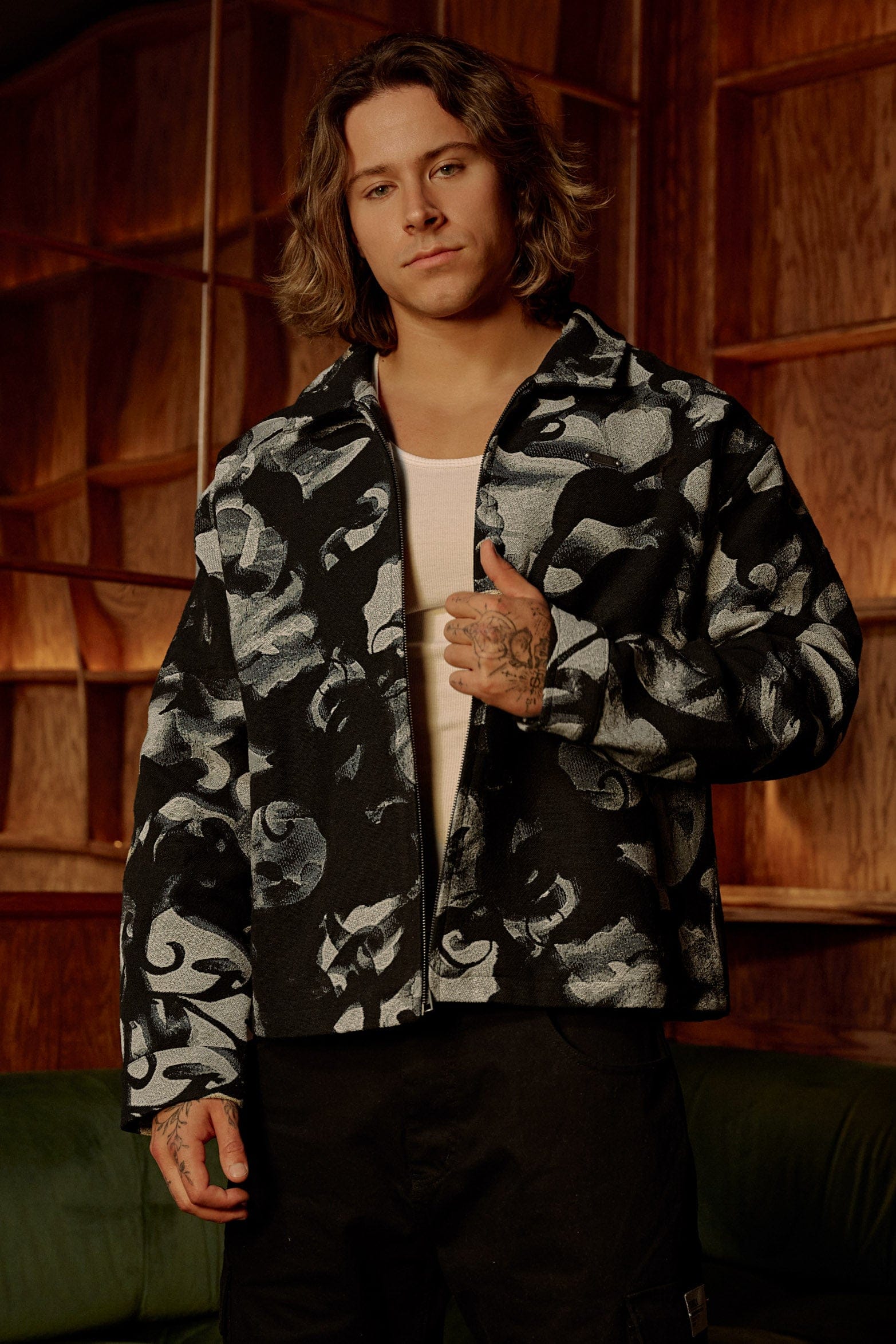 5155 - Abstract tapestry Jacket