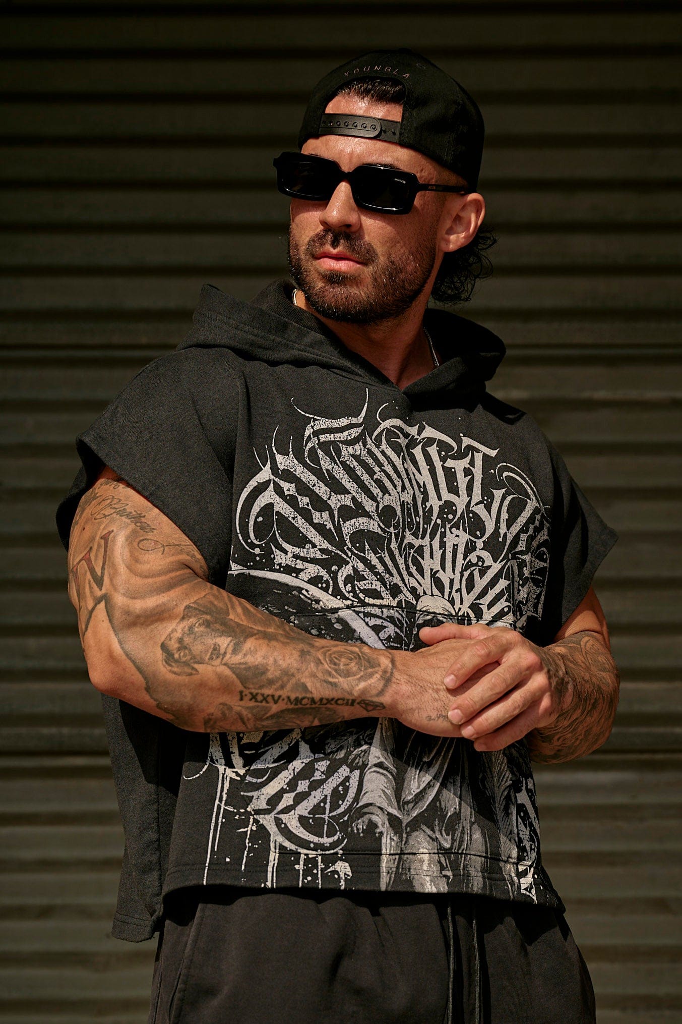 5045 - Angel Cut-Off Hoodies