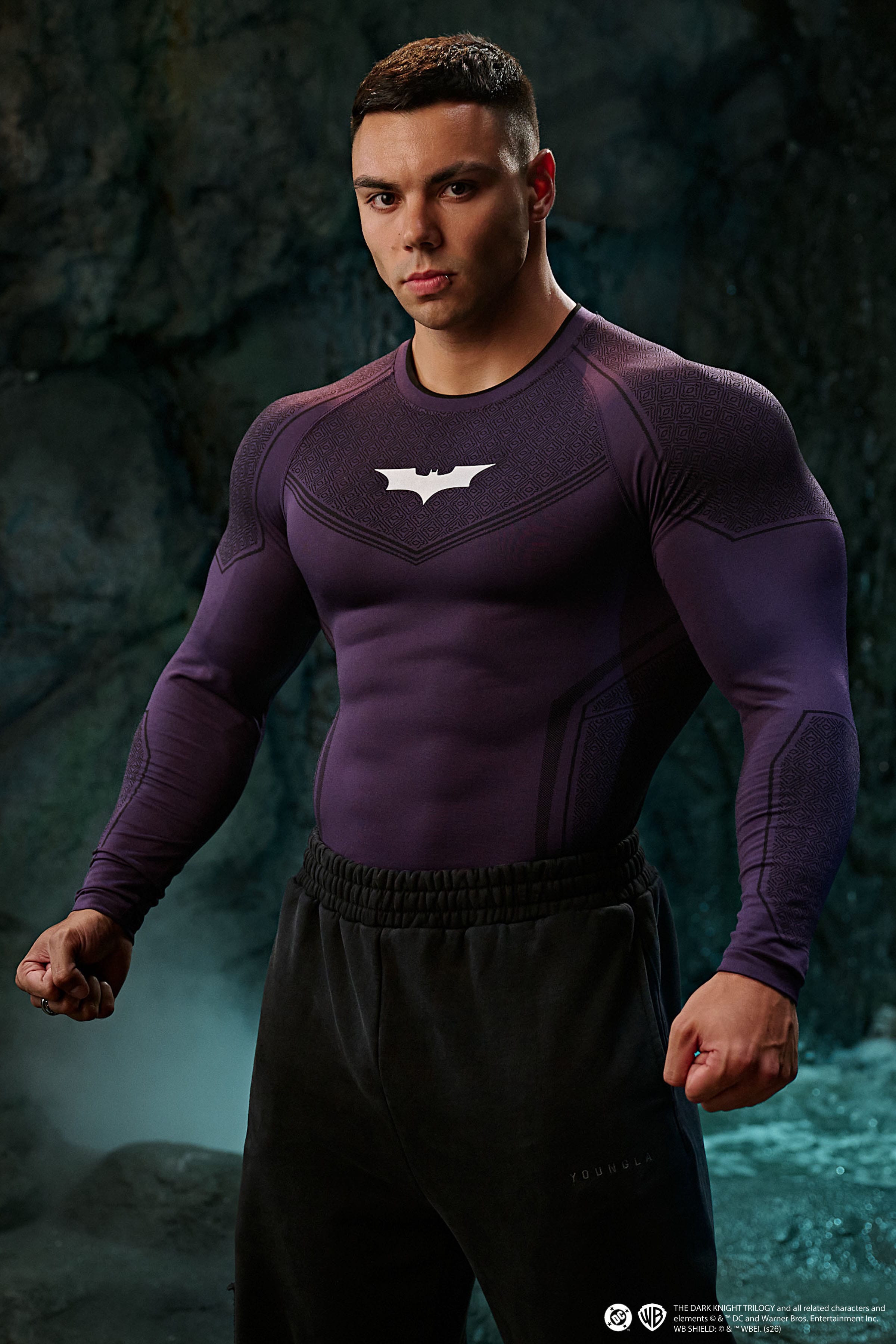 8004 - Batman Compression Longsleeves - Purple Limited Edition - APP ONLY - August 24th
