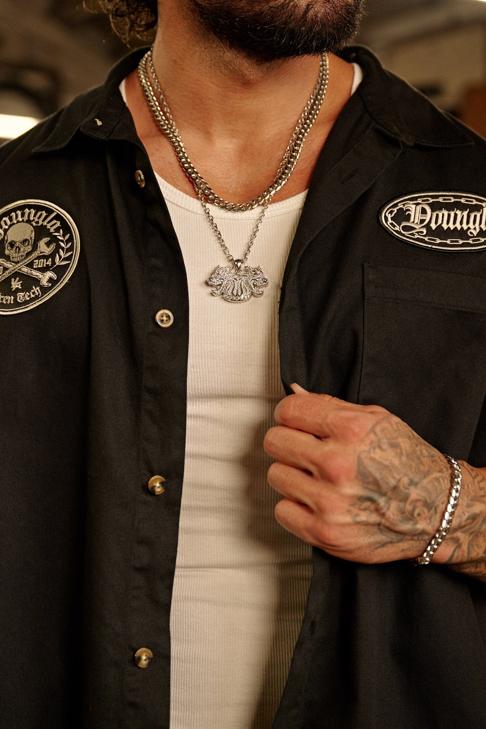 4179 - Cars & Curls - Mechanic Shirts