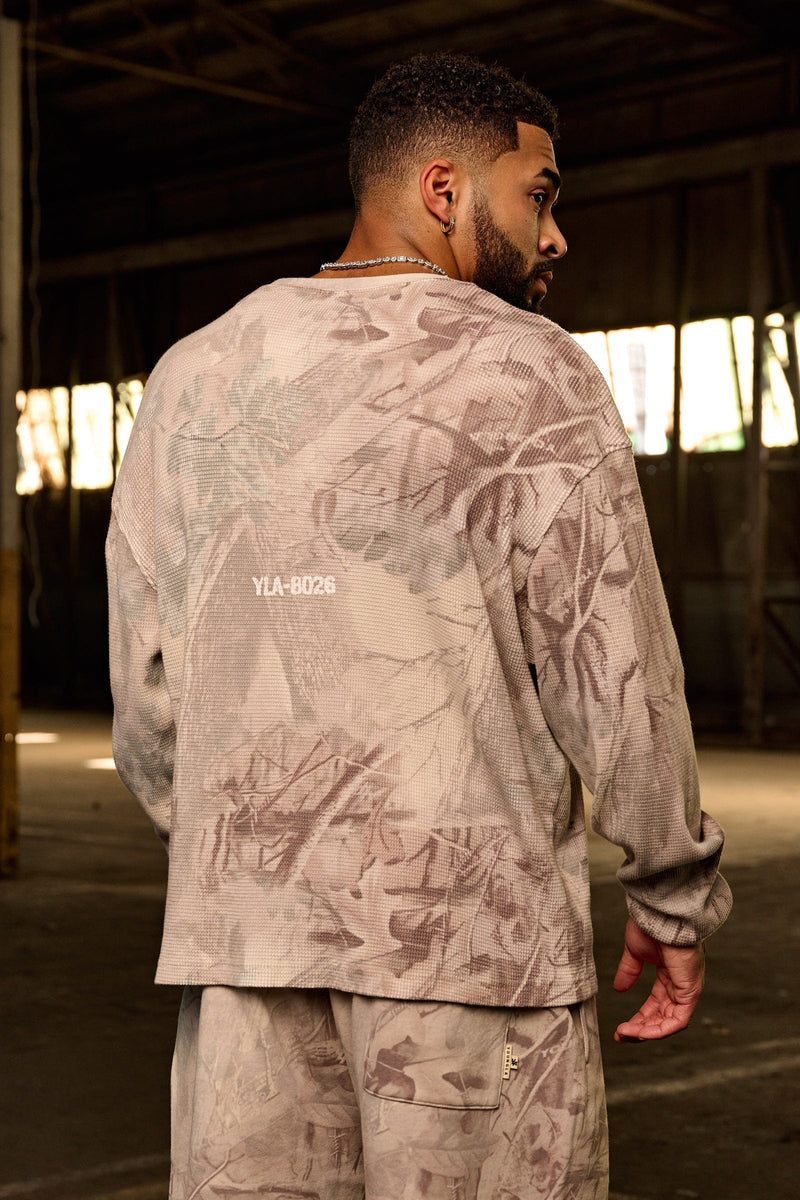8026 - Tree Camo Collection - Thermals for Men's - combines warmth with wearability in Desert Tan