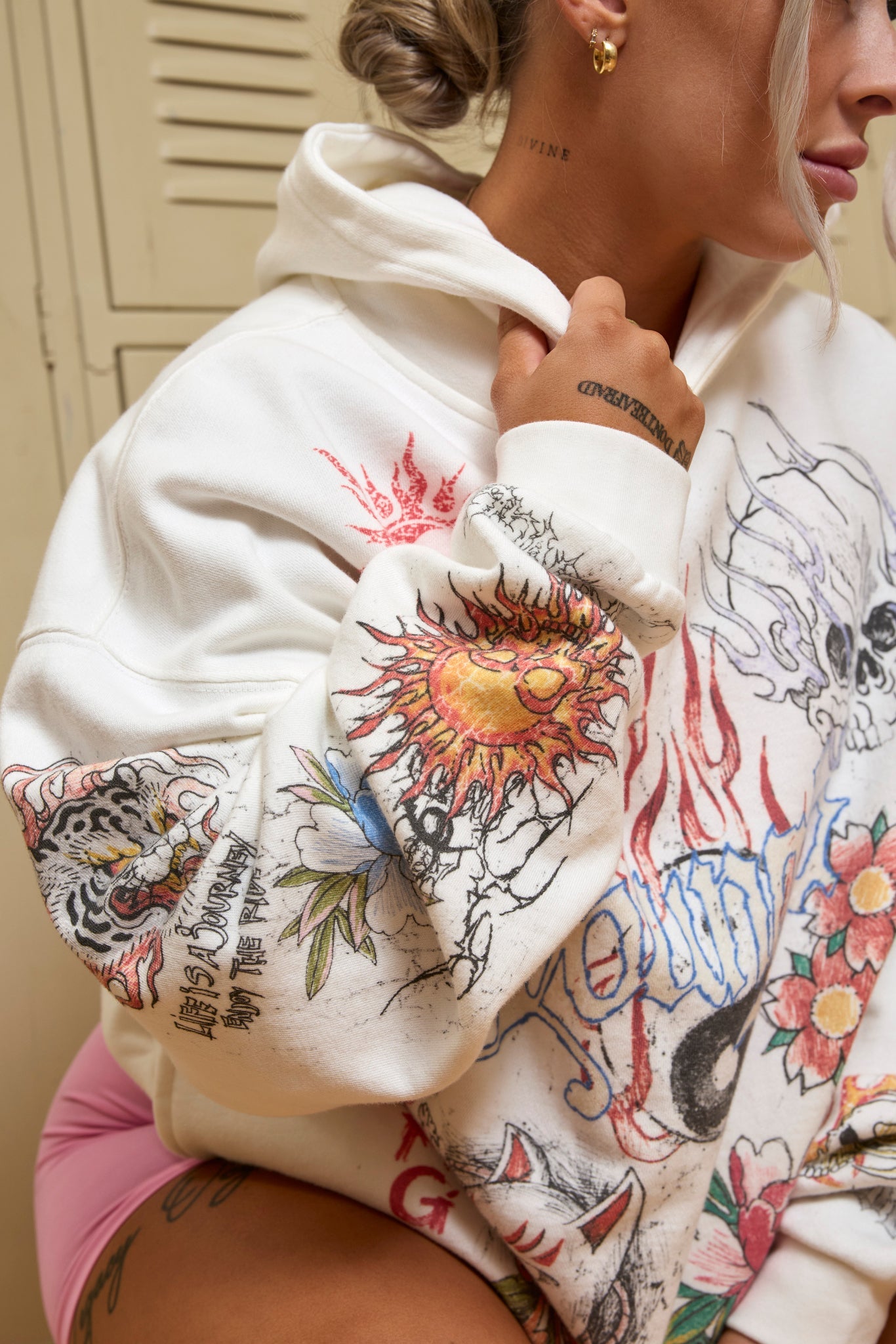 W562 Scribble Hoodie