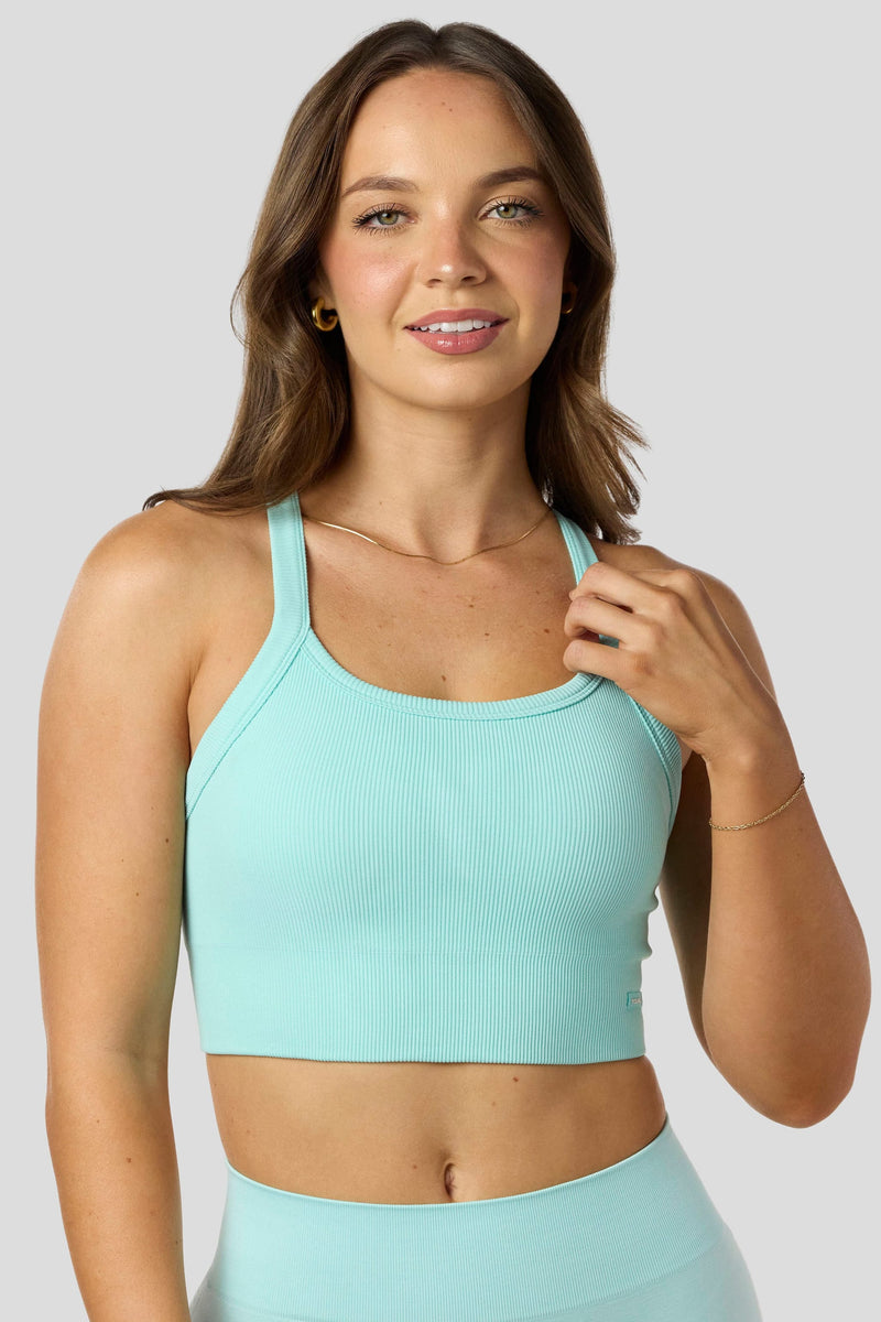 W3147 - Pulse Seamless Racerback Crop Tank