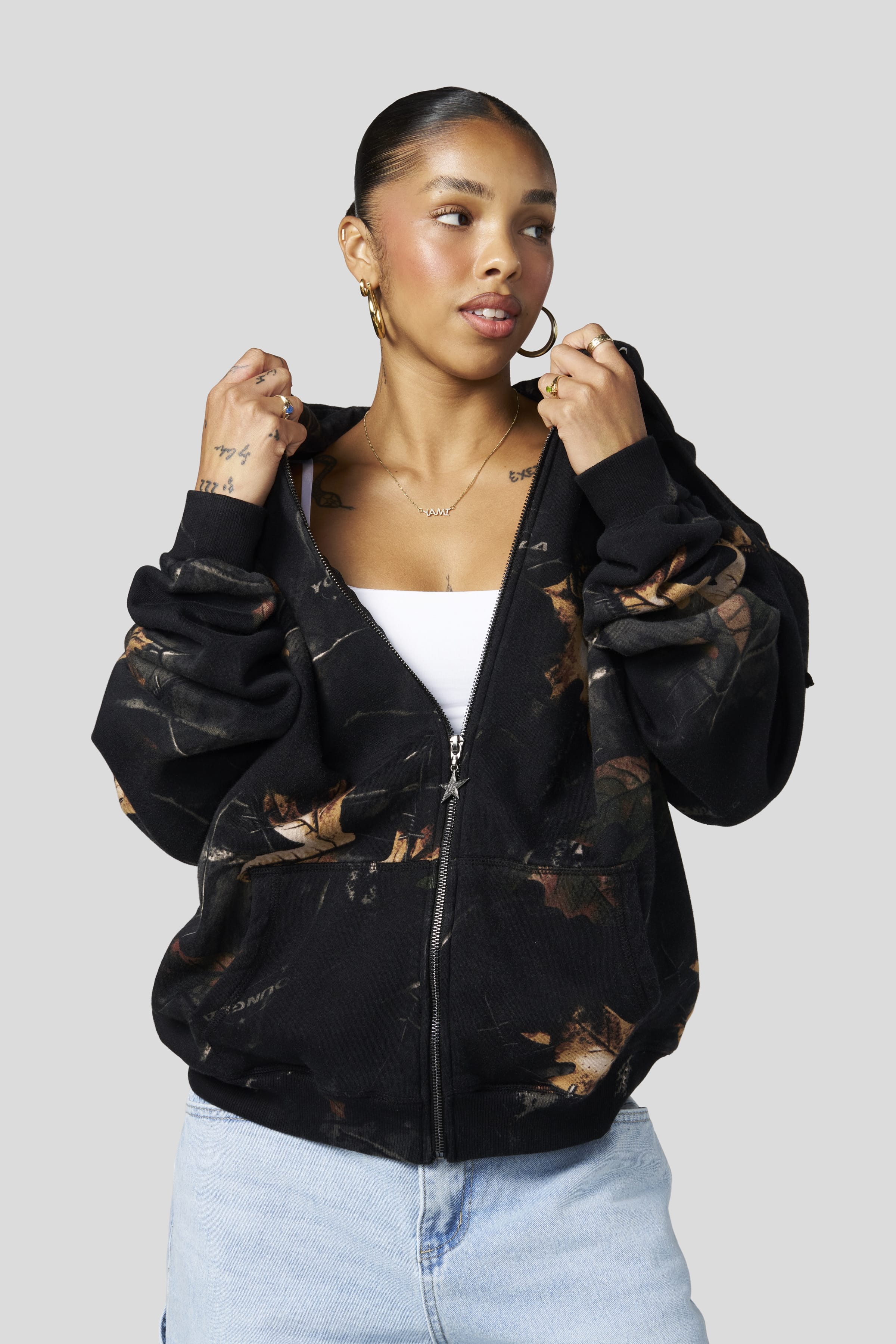 W533 Flashback Zip Hoodie
