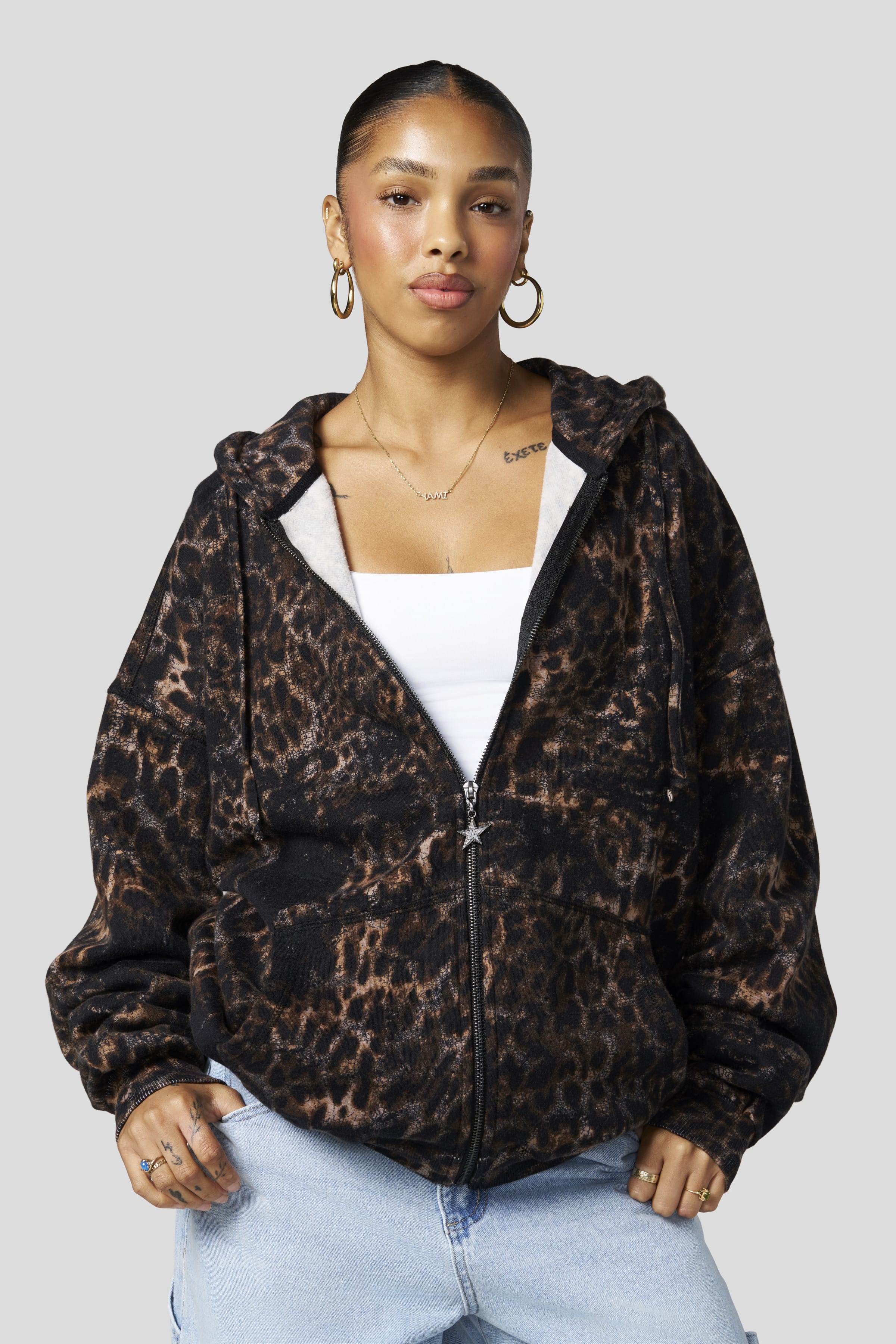 W533 Flashback Zip Hoodie