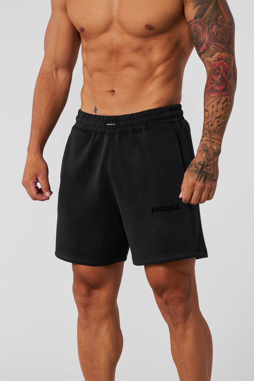 1024 – Soft AF Shorts for men: lightweight, ultra-comfy, and versatile with a relaxed fit and deep pockets for everyday wear in color Black.