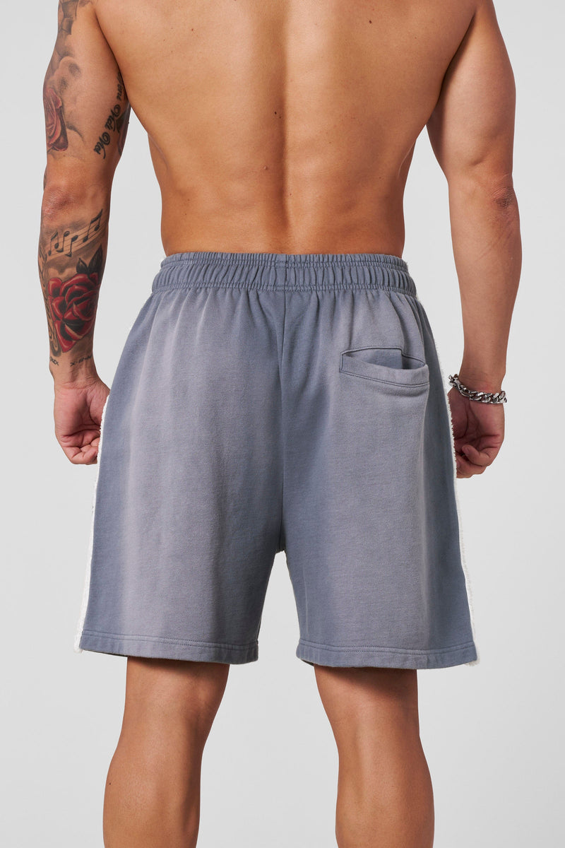 1058 - Vintage Striped Sweat Shorts