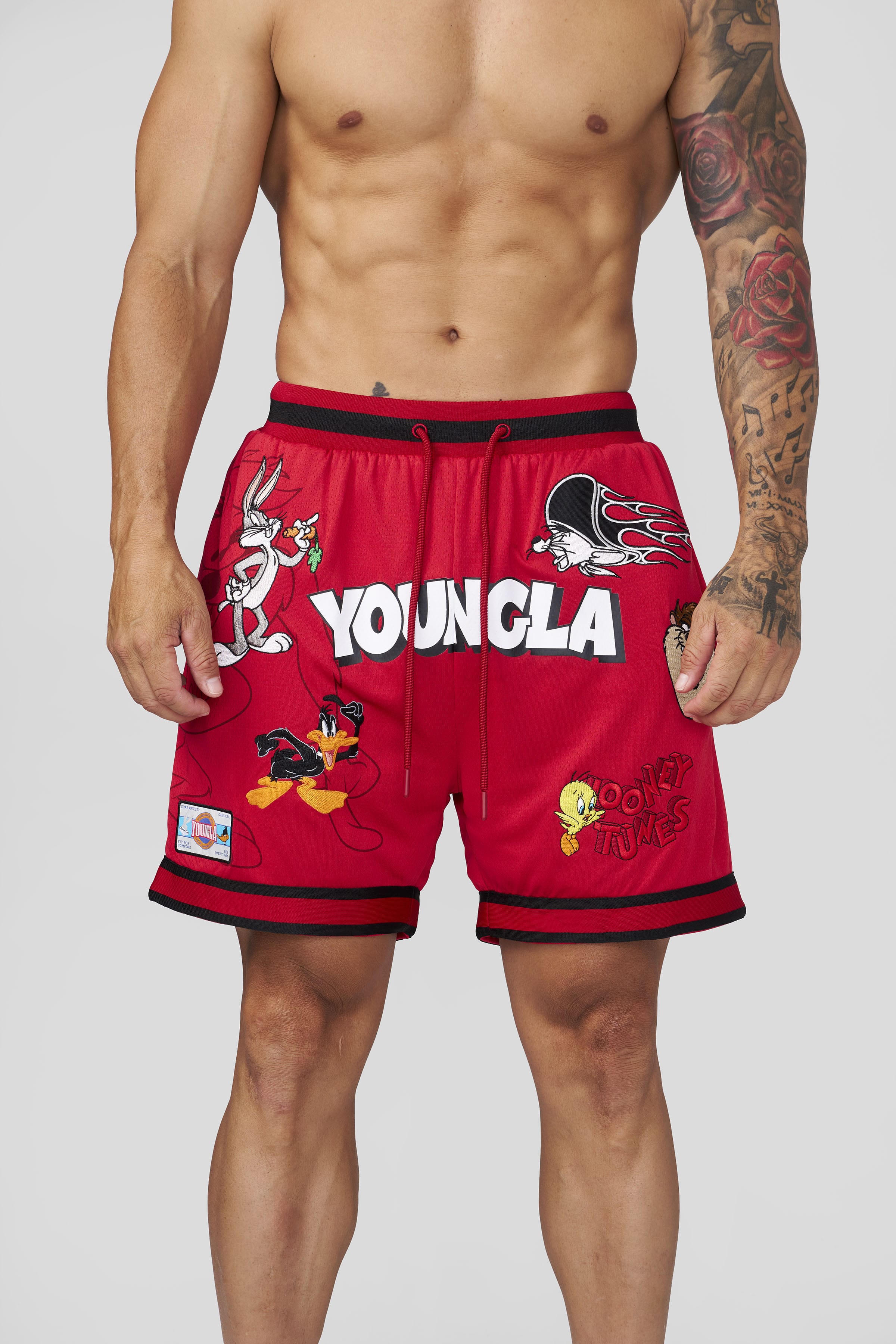 1071 - Looney Tunes Embroidered Patch Shorts - July 7th