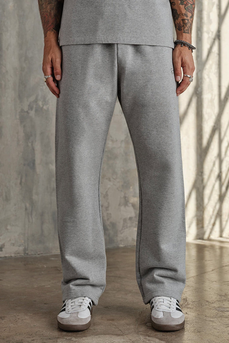 2068 - Elevated Essentials - Straight Sweats for Men's - designed for durability and a smooth feel in Heather Grey