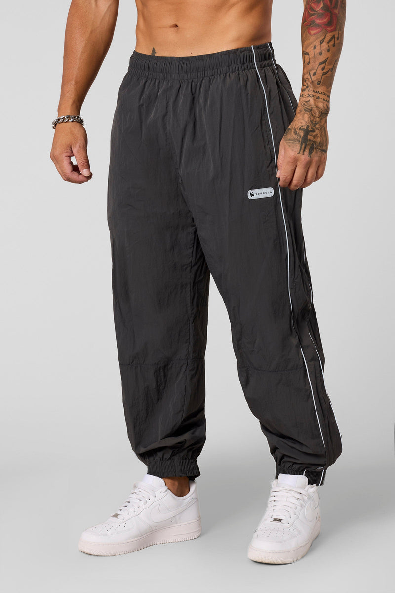 2091 - Retro Cuffed Joggers for Men's -  relaxed, loose fit for ultimate comfort with modern and versatile in Charcoal