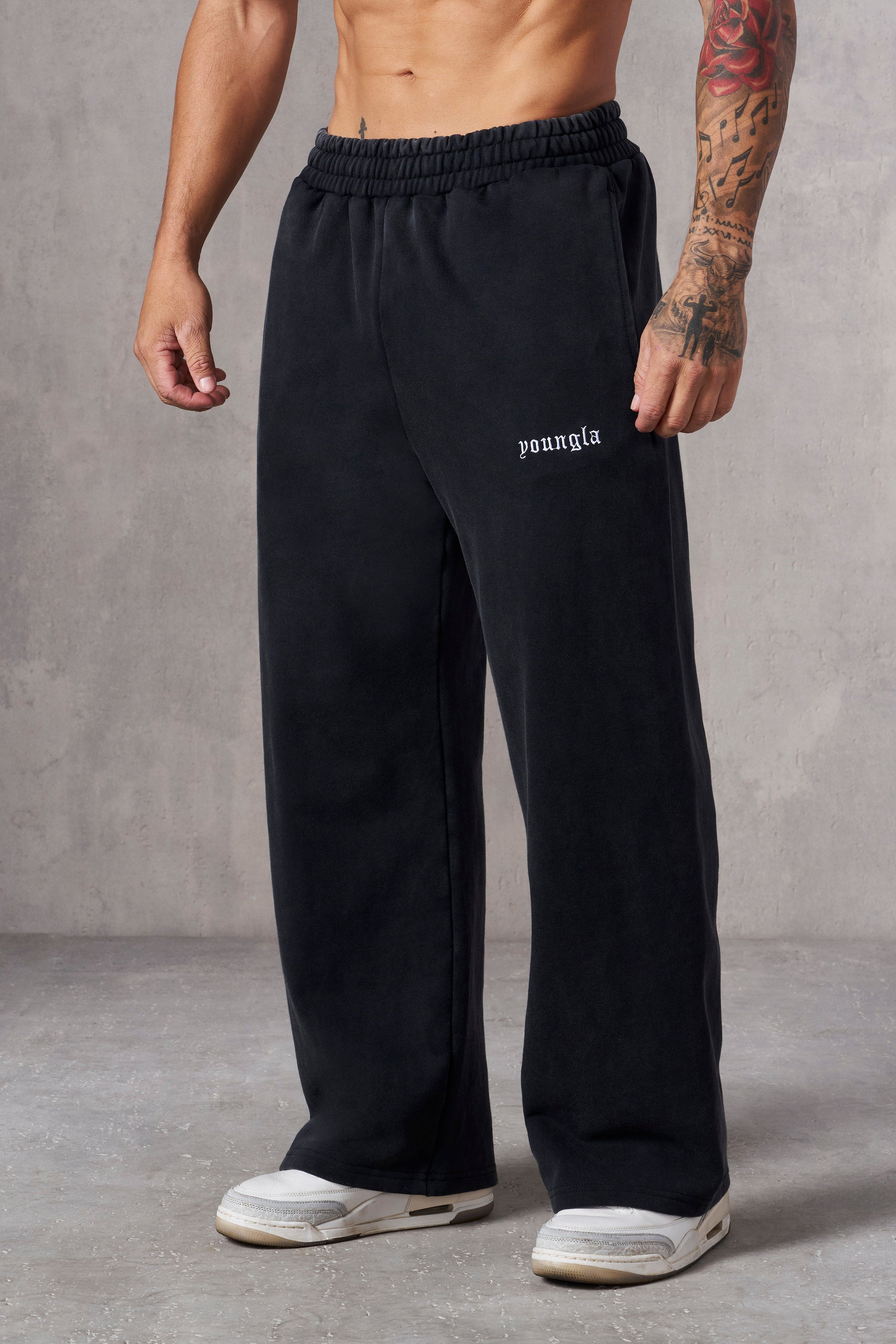 YOUNGLA 203 ZEN JOGGERS brown offers wash