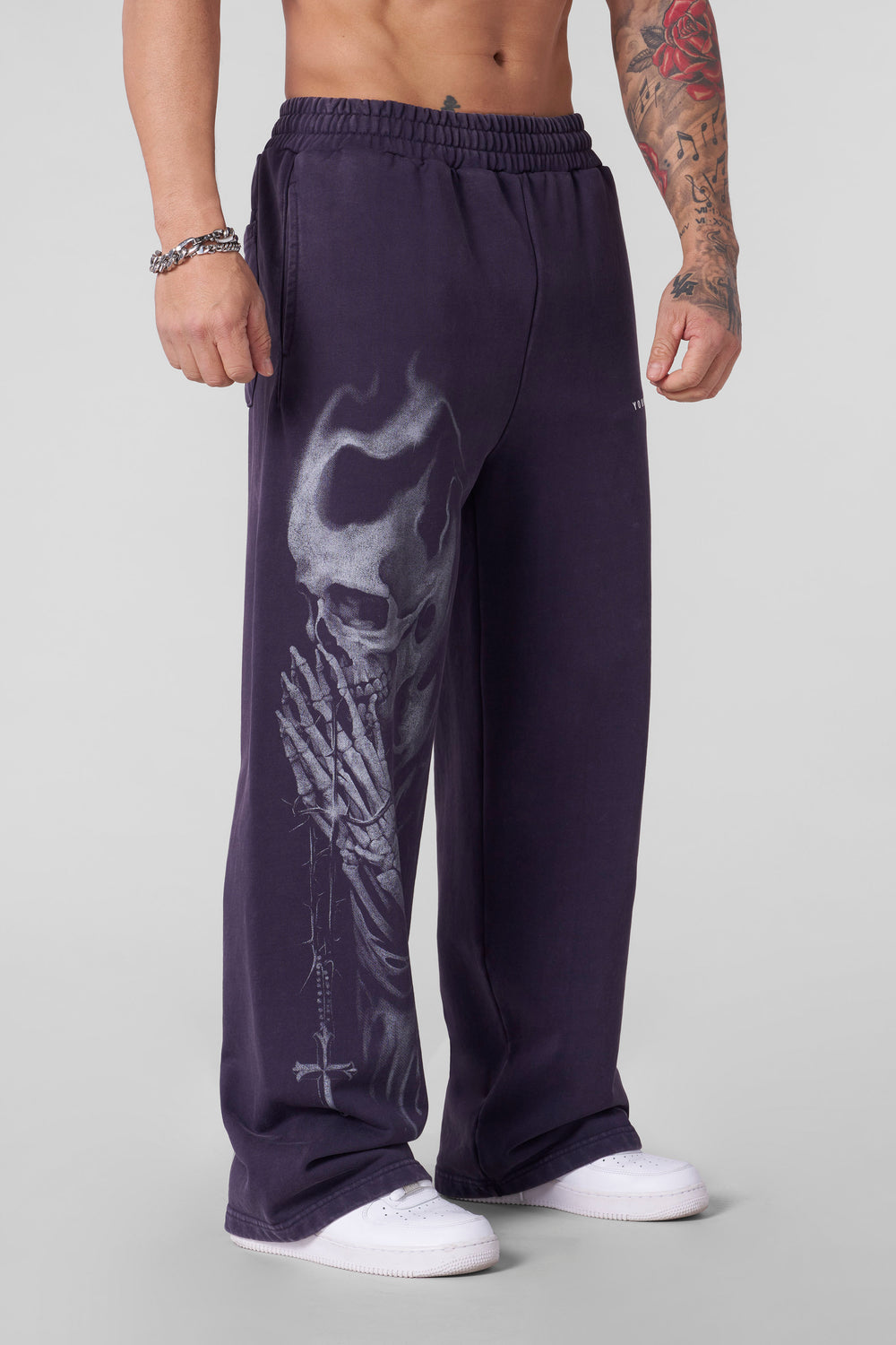 Red Rose Skull Men's Joggers