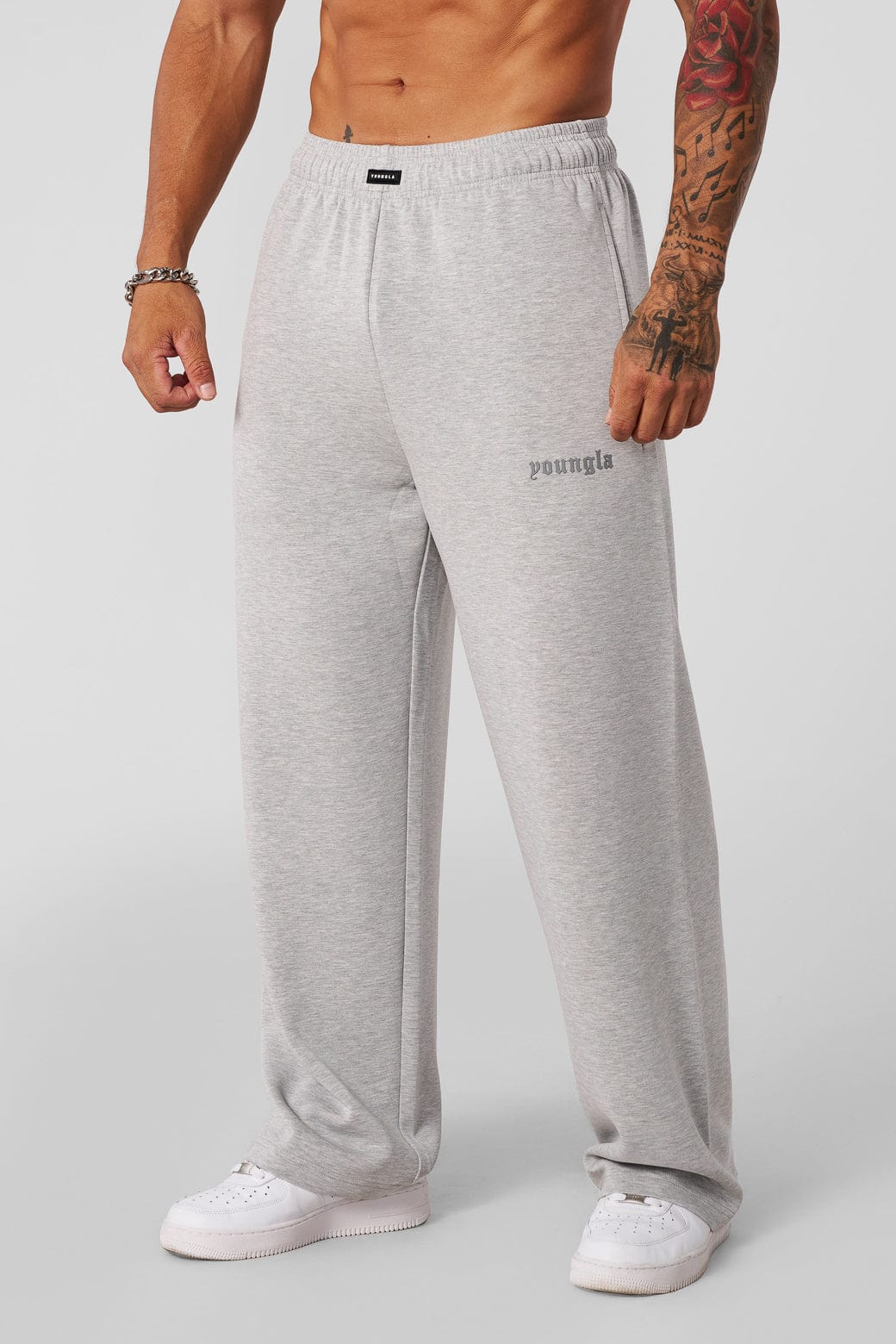 2141 - Soft AF No Cuff Sweats-Mens Straight-leg Joggers sacrifices ease of movement in colour Oatmeal