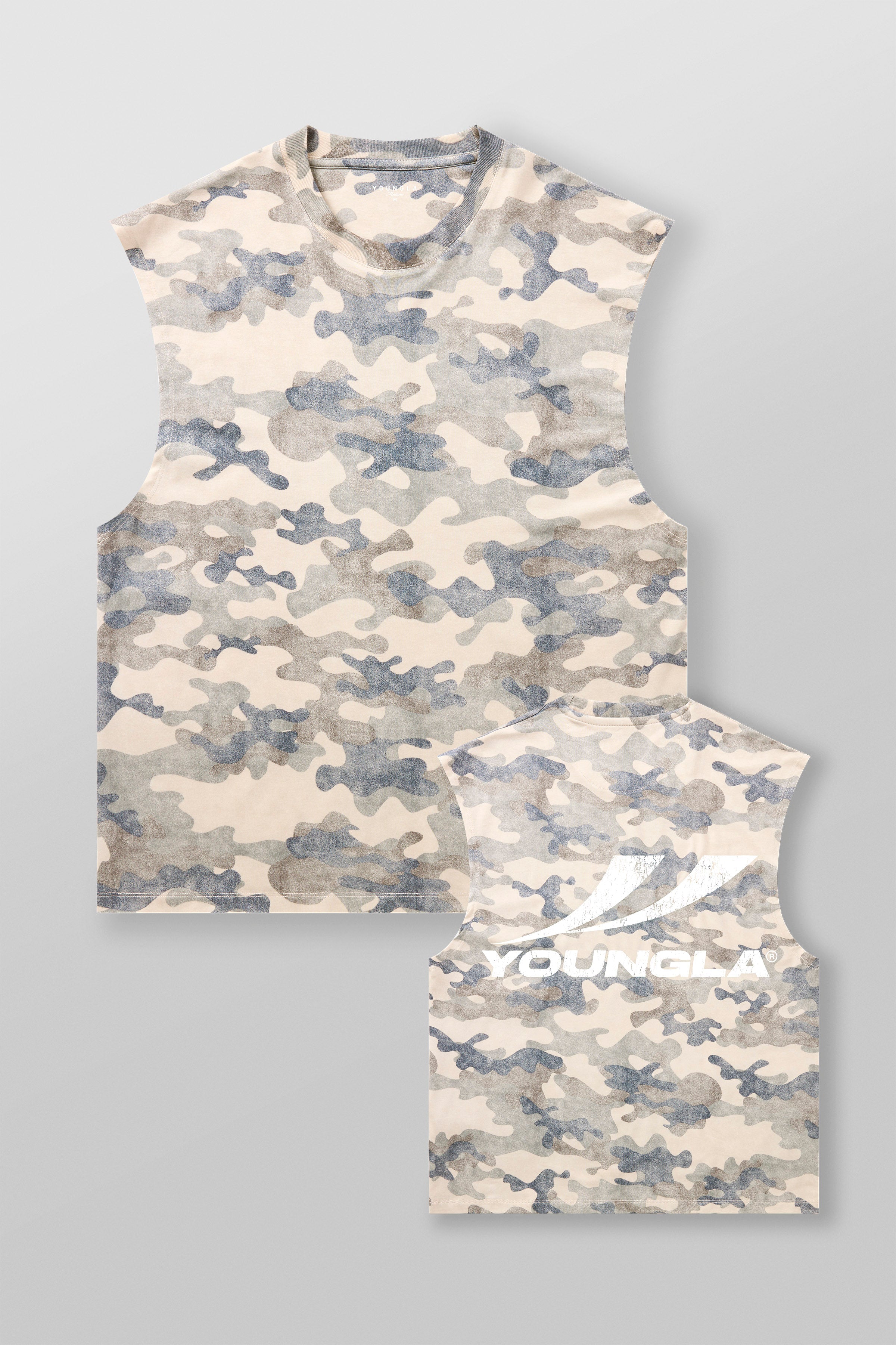 3065 - RunTech Camo Tanks for Men's - performance and everyday comfort, perfect for layering or wearing in OG Desert Camo