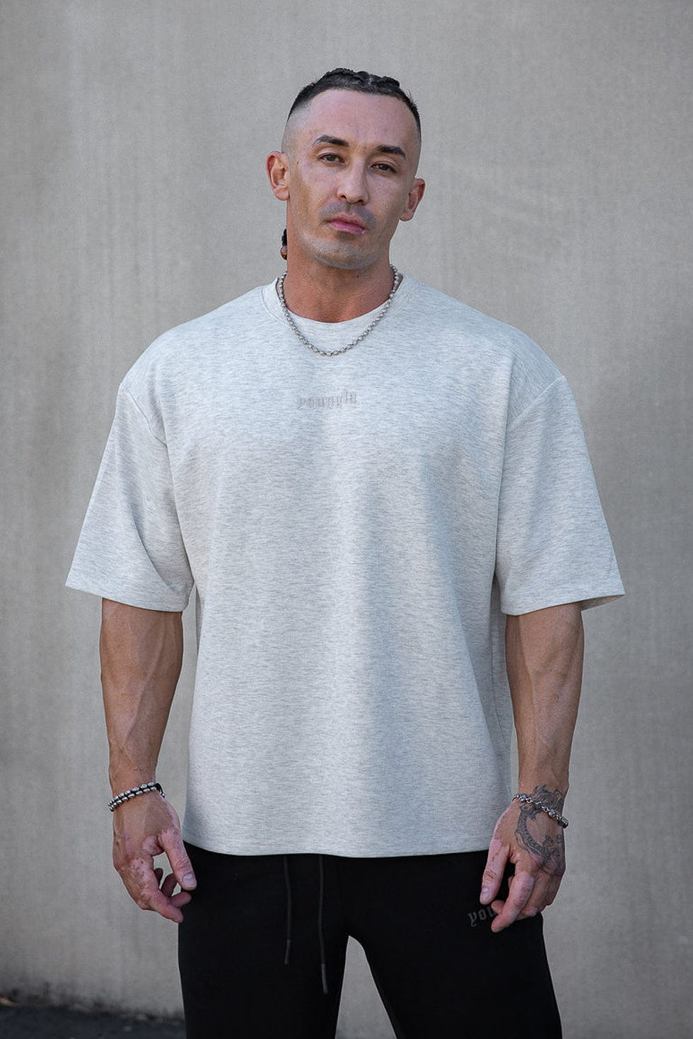 4161 - Soft AF Tees for Men's - everyday comfort. Lightweight, breathable, and incredibly soft in Heather Grey