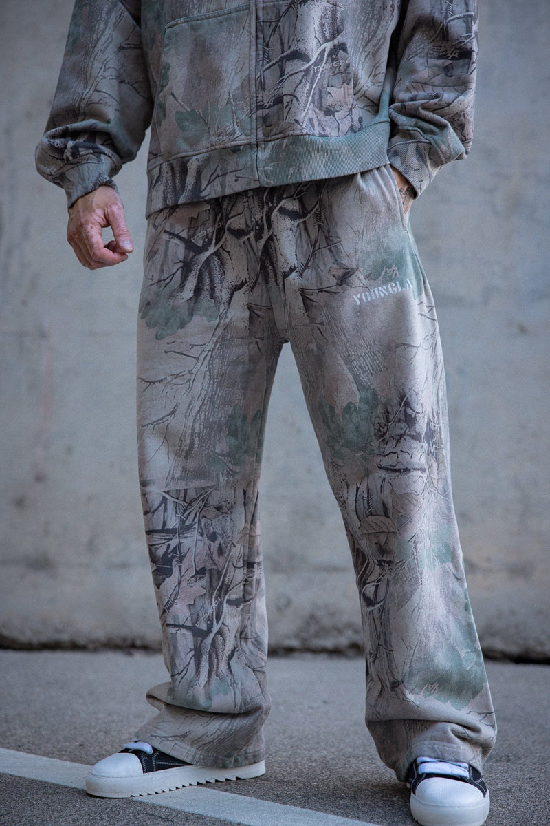 2094 - Tree Camo Collection - No Cuff Sweats For Men's -  lasting quality and a relaxed silhouette in Beige