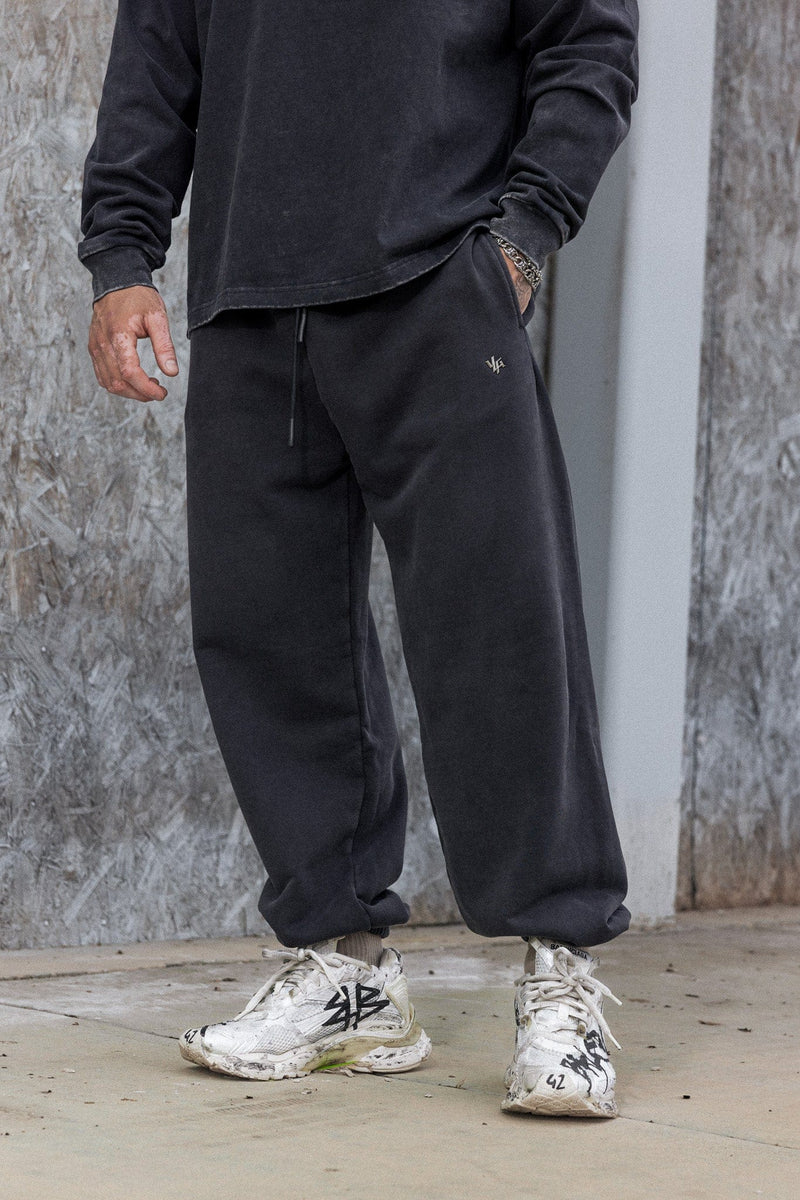 2069 - Elevated Essentials - Baggy Joggers for Men's - styling with hoodies, crews, or tees in Black Wash