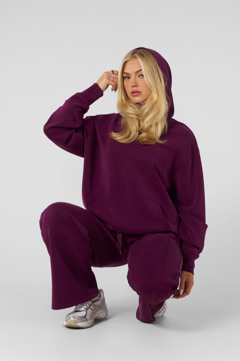 W287 - Cloud Joggers for women Lightweight and breathable for all-season wear in color Purple.