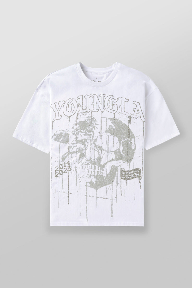 4116 - Floral Skull Tees