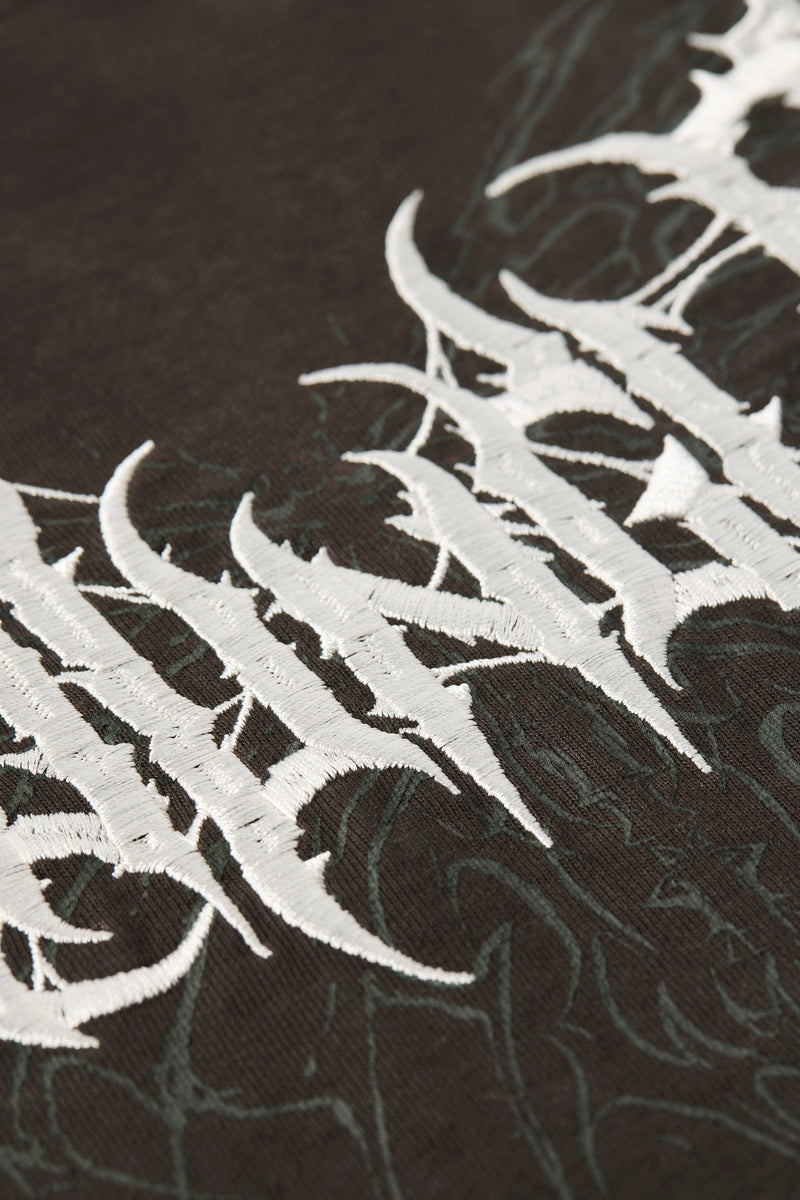 4149 - Gothic Tees for Men: Heavyweight tee with bold back graphics, clean silhouette, and all-day wearable edge logo cutout.