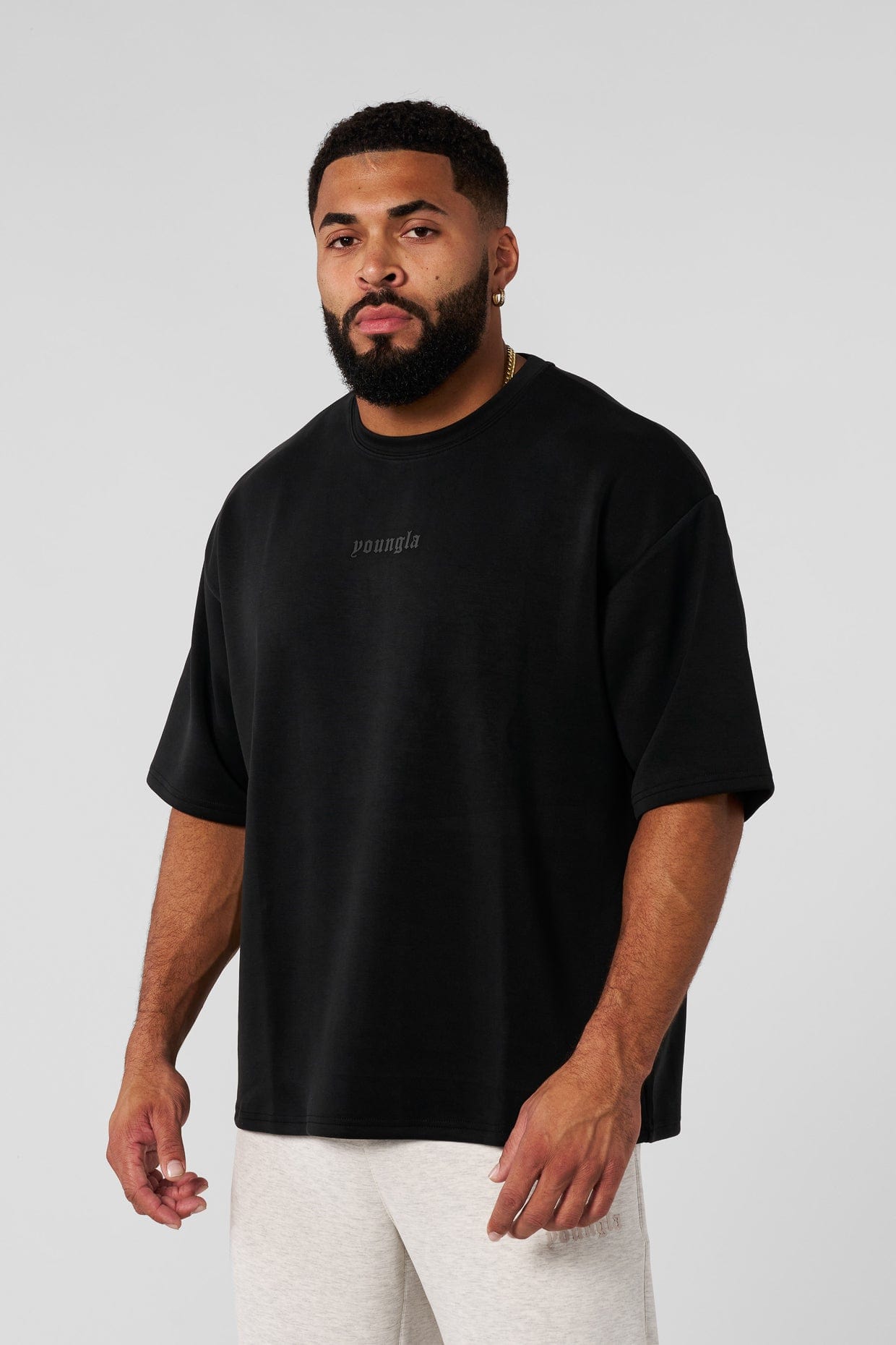 4161 - Soft AF Tees for Men's - everyday comfort. Lightweight, breathable, and incredibly soft in Black