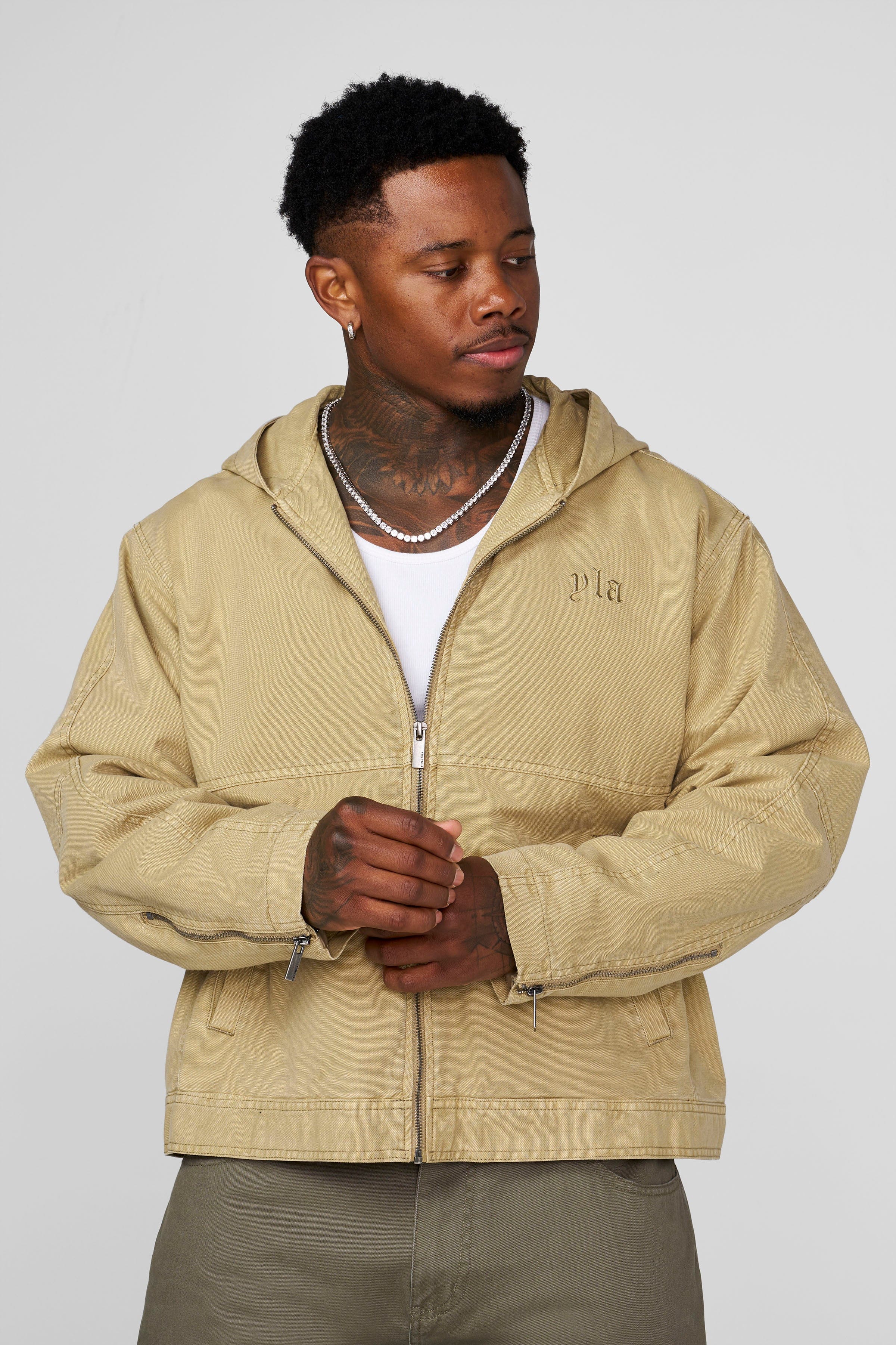 ジャケット・アウター shalom club gummy jacket melange 5137 - Metro Twill Jacket