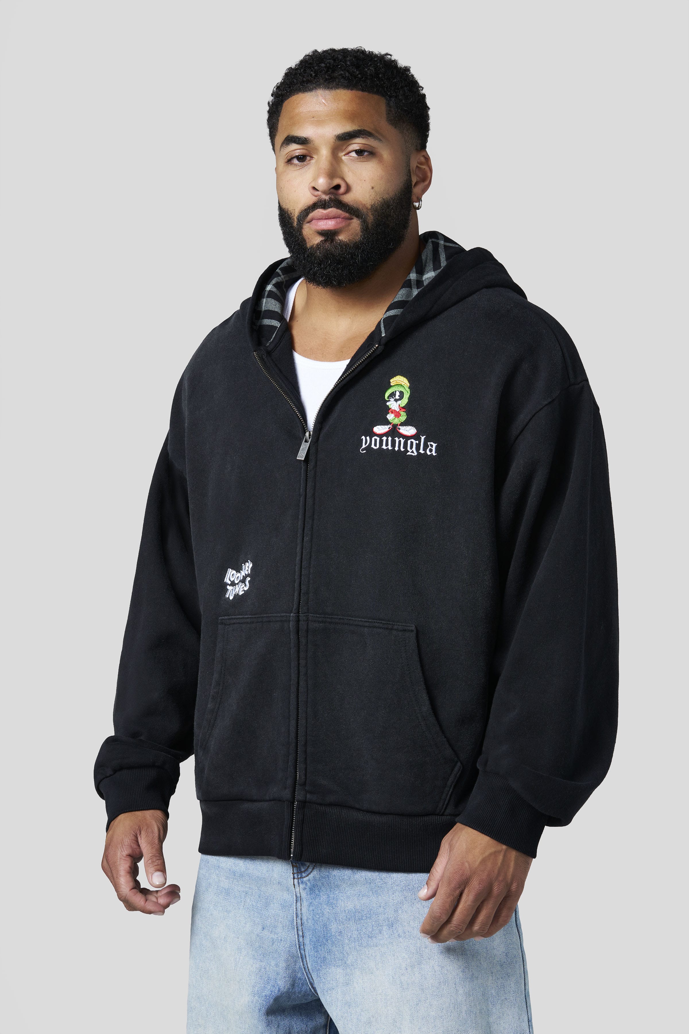 5257 - Looney Tunes Plaid Zip-Ups