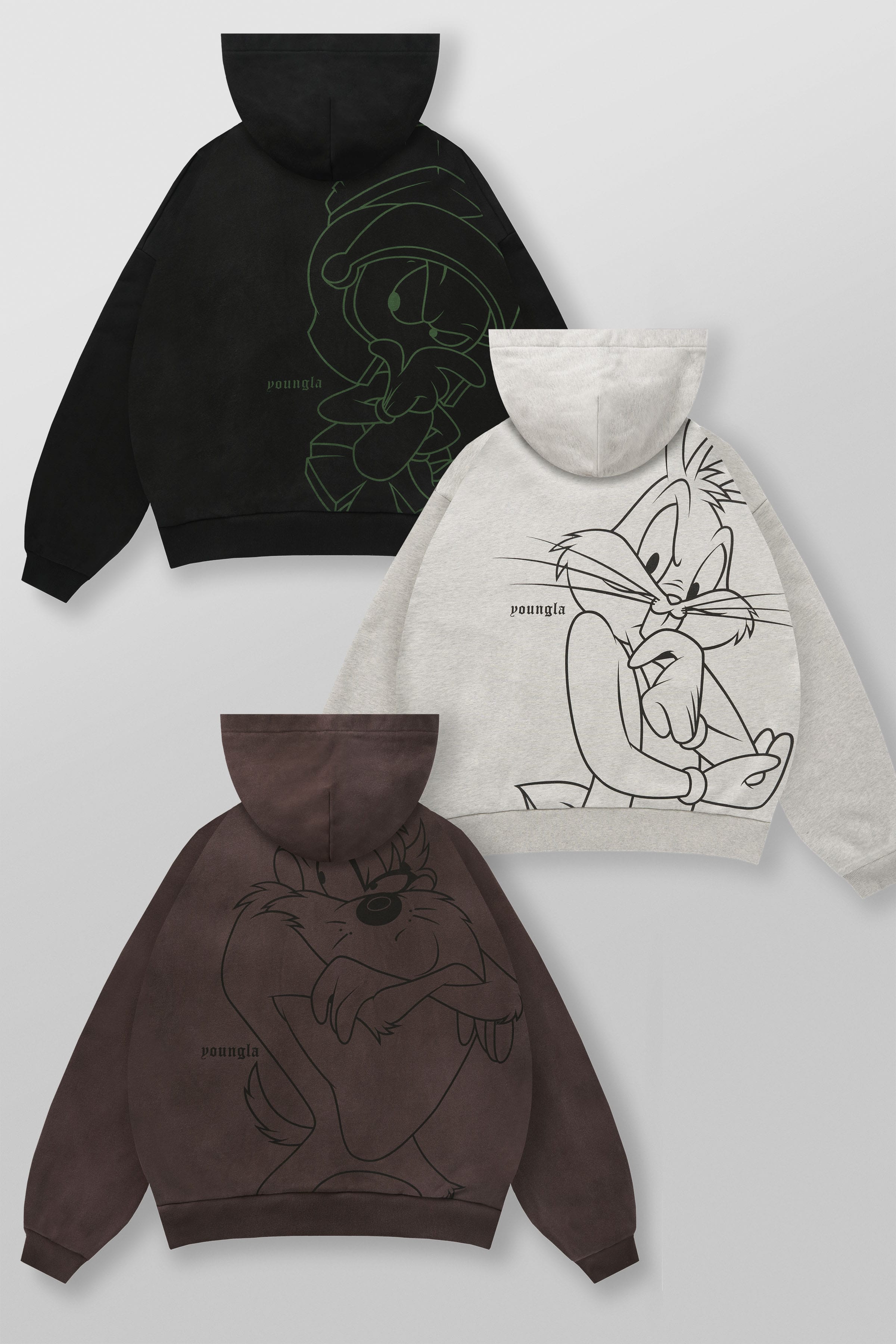 5257 - Looney Tunes Plaid Zip-Ups