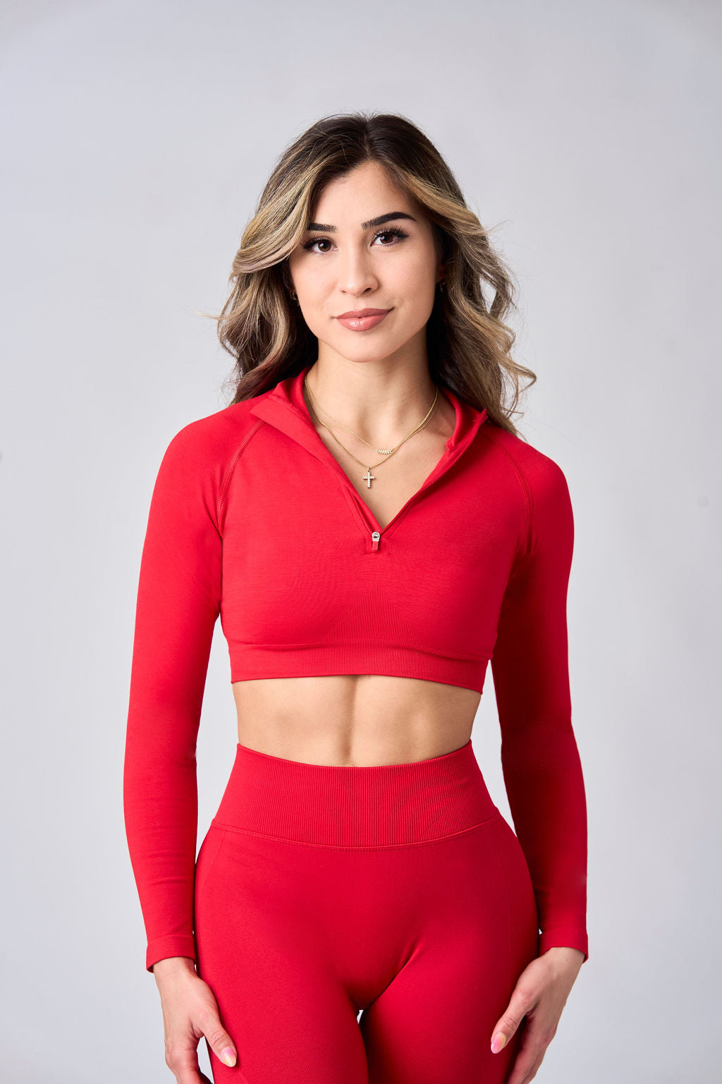 W543 Core Hourglass quarter zip