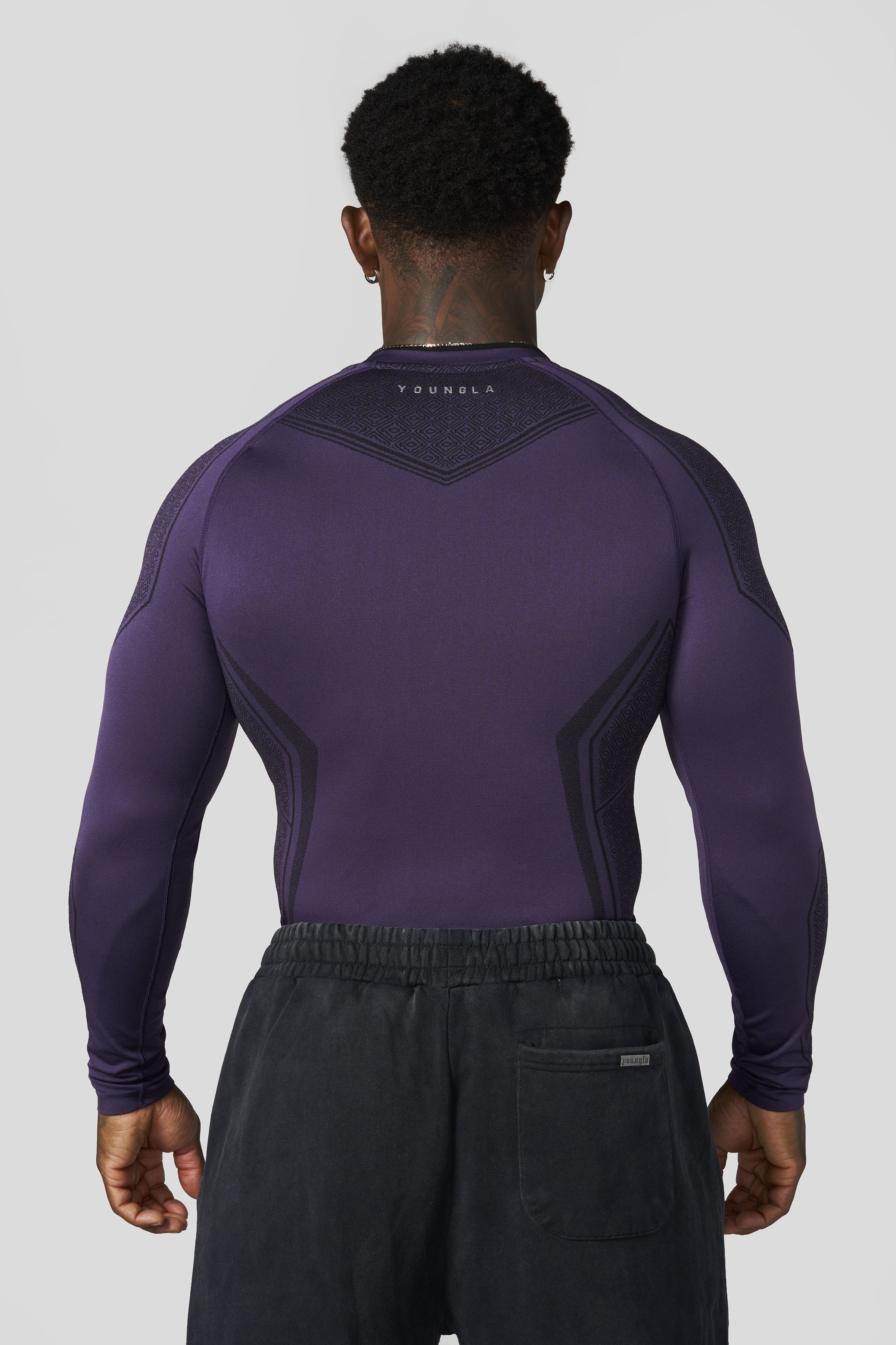 8004 - Batman Compression Longsleeves - Purple Limited Edition - APP O