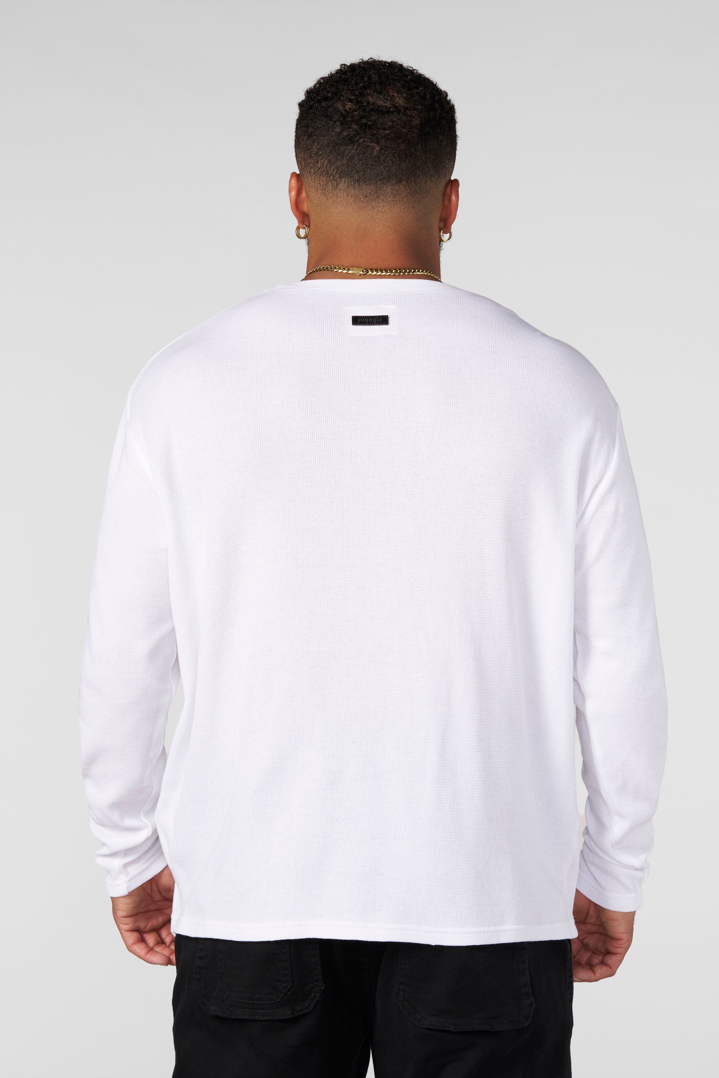 8034 - Henley Thermal Longsleeves