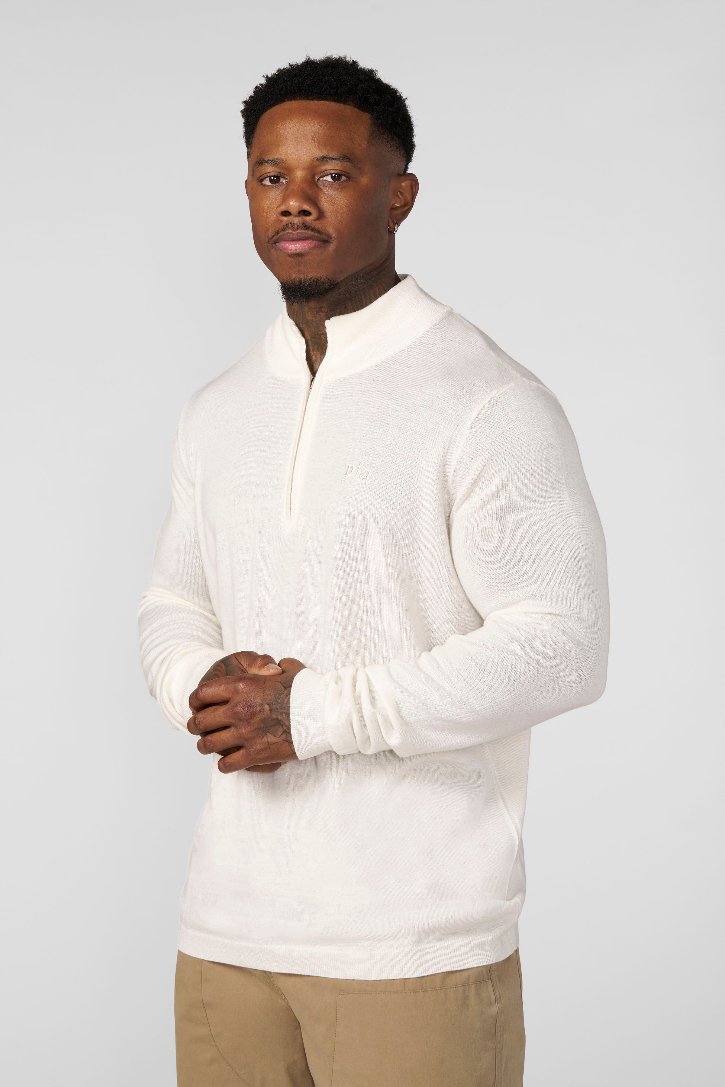 8048 - Monaco Wool Quarter-Zip Sweaters