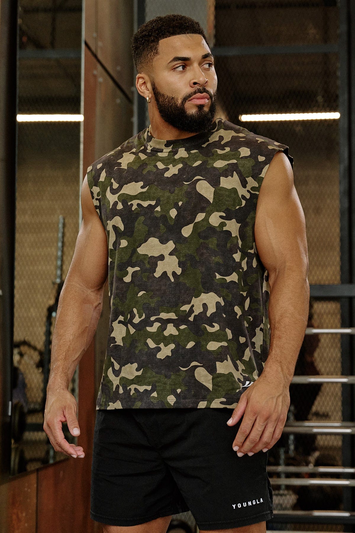 3065 - RunTech Camo Tanks for Men's - performance and everyday comfort, perfect for layering or wearing in OG Green Camo