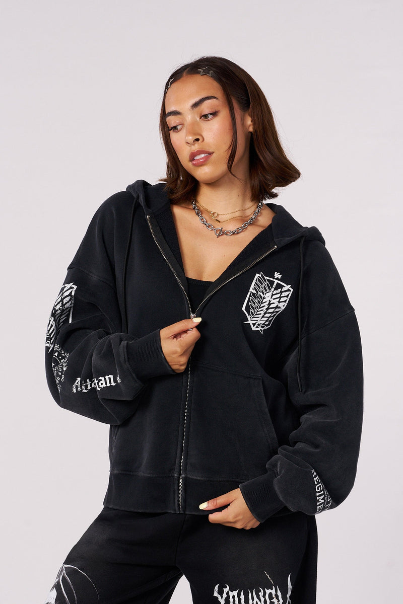 5138 - AOT©  x YLA Zip-Up Hoodies