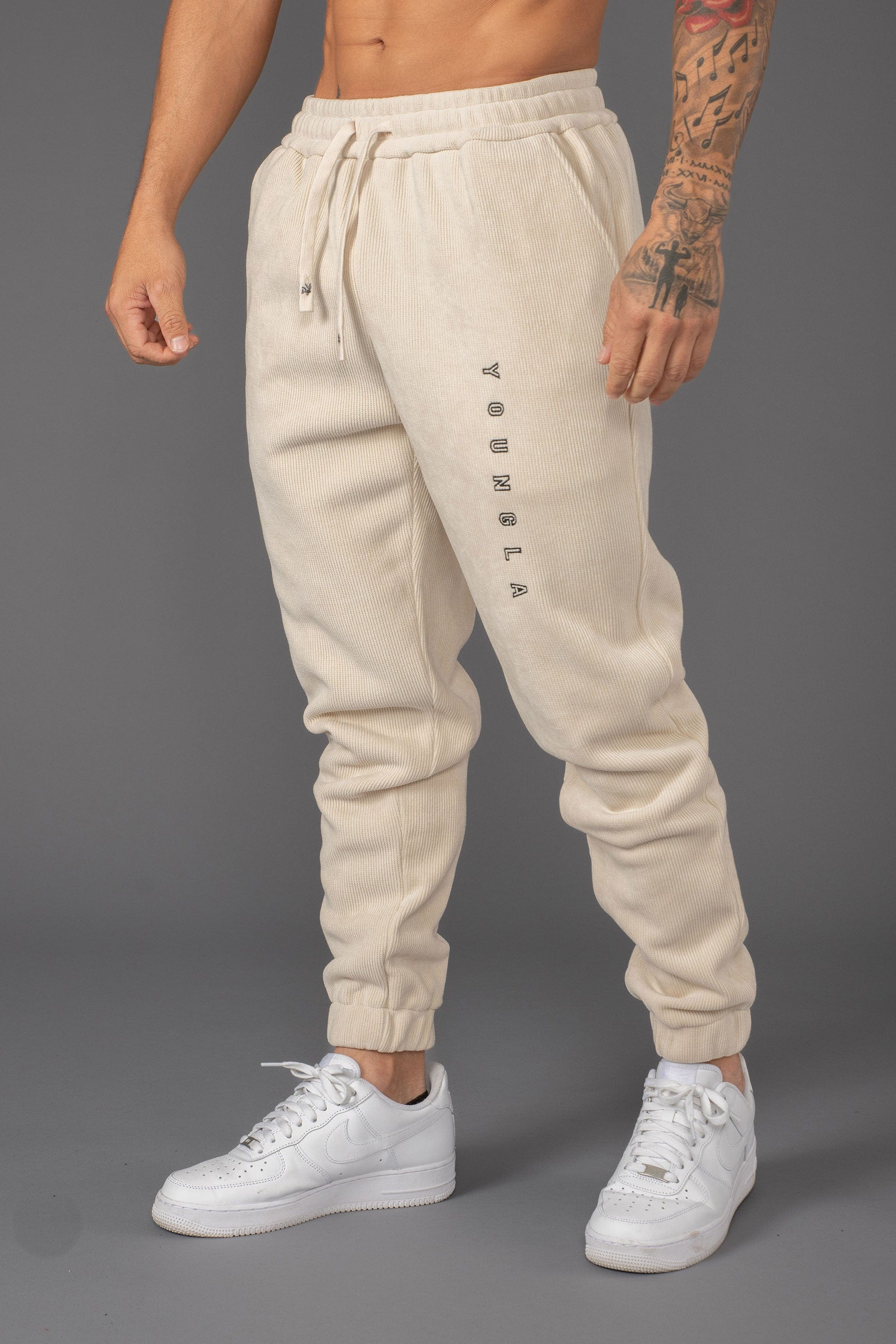 YOUNGLA 203 2024 ZEN JOGGERS brown wash