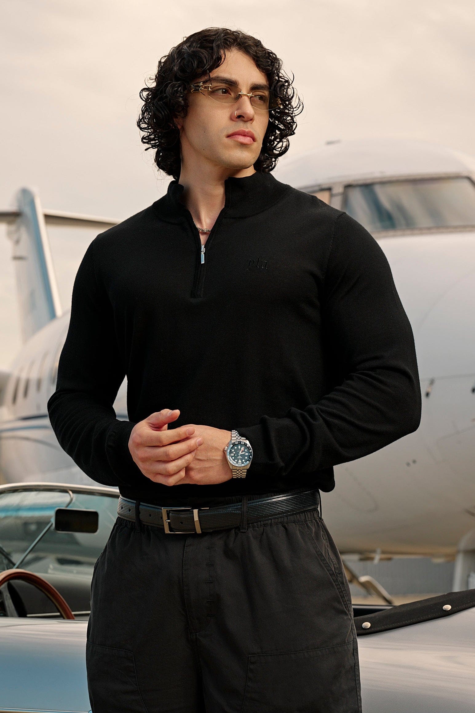 8048 - Monaco Wool Quarter-Zip Sweaters