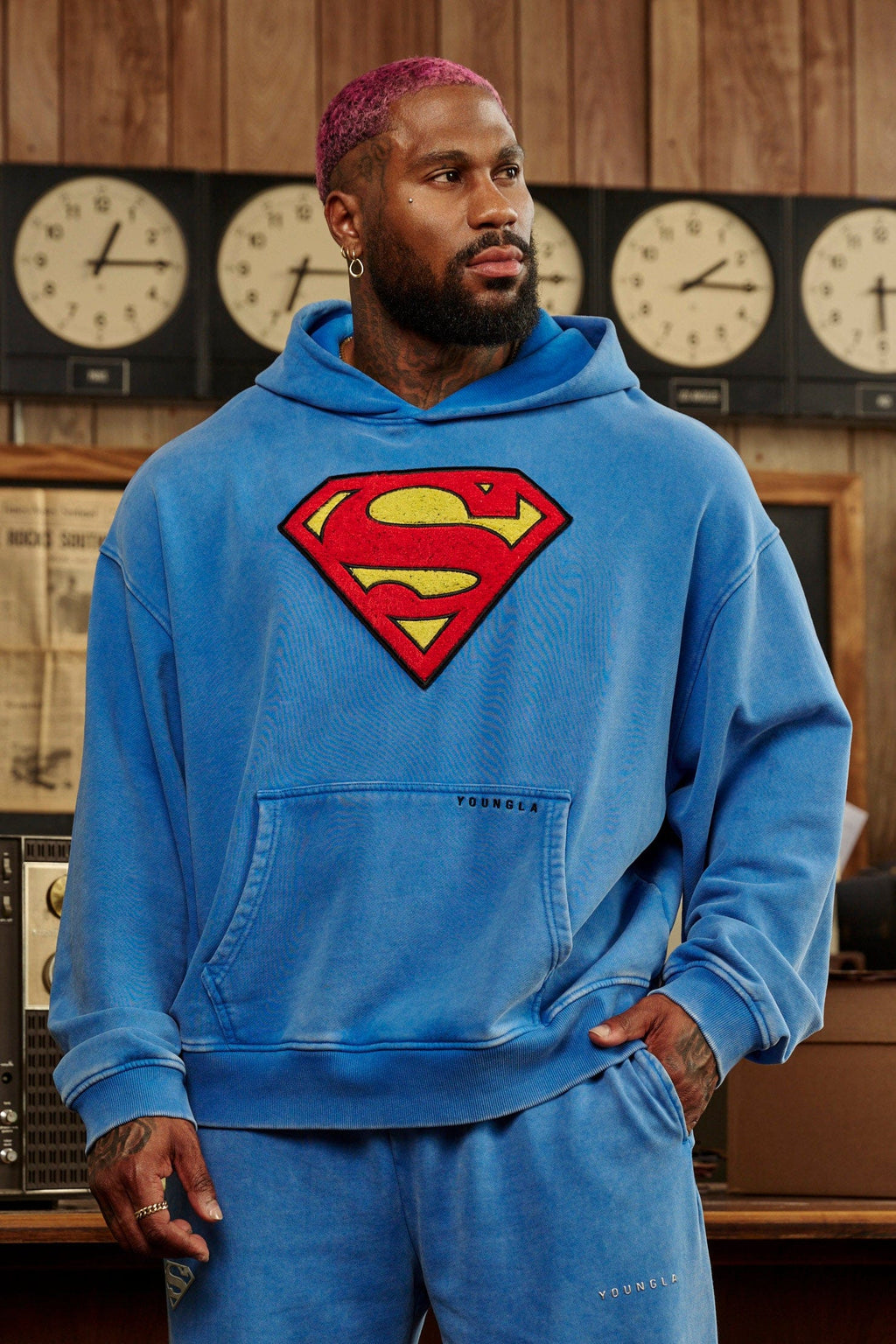 Sweat à Capuche UFC Superman - Taille XL, Bleu, Neuf Jamais Porté (sans étiquettes)