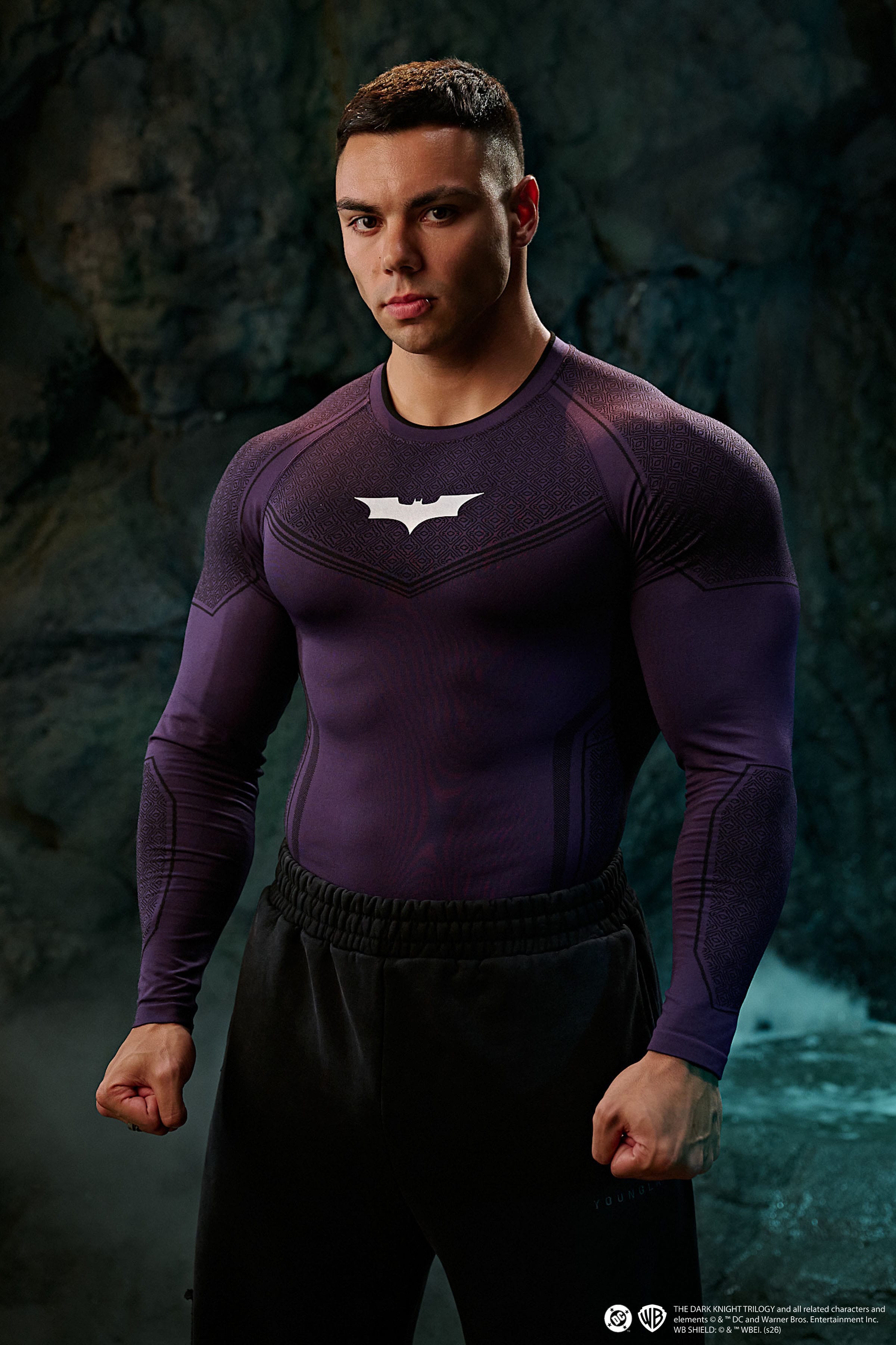 8004 - Batman Compression Longsleeves - Purple Limited Edition - APP ONLY - August 24th