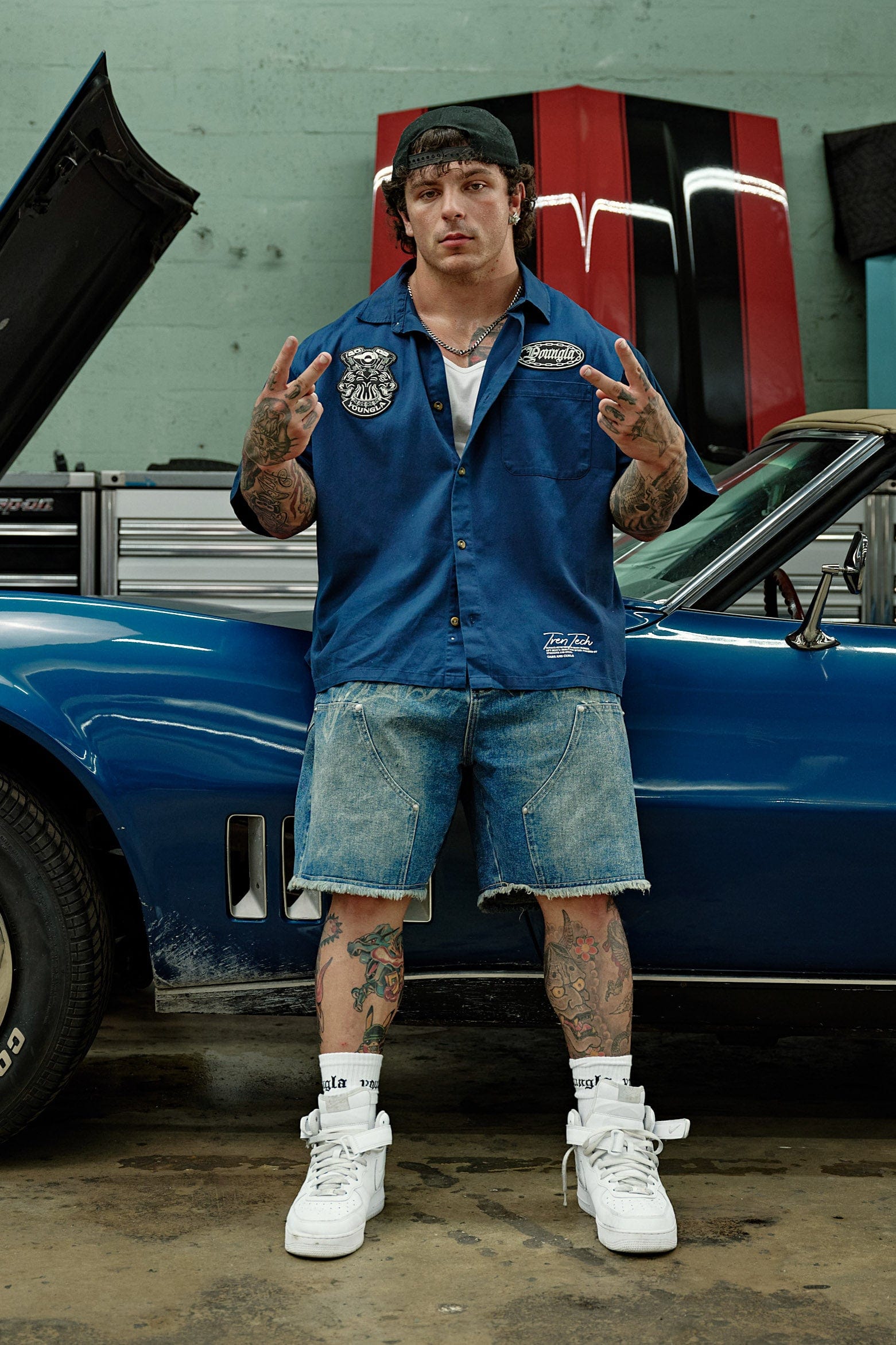 4179 - Cars & Curls - Mechanic Shirts