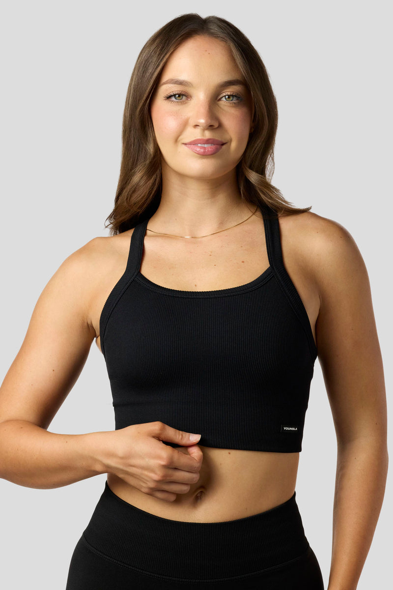 W3147 - Pulse Seamless Racerback Crop Tank