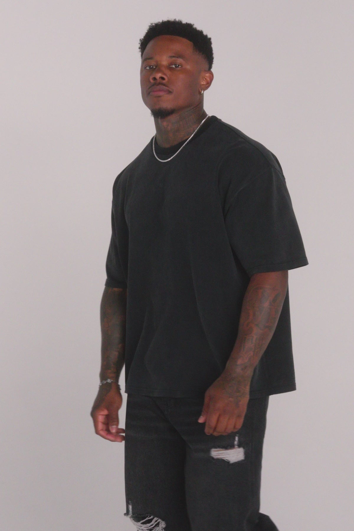 4219 - Summer Peached Tees for Men: 100% cotton garment-washed tee with buttery-soft hand feel, smooth drape, laid-back fit, and perfect for everyday layering - Video.