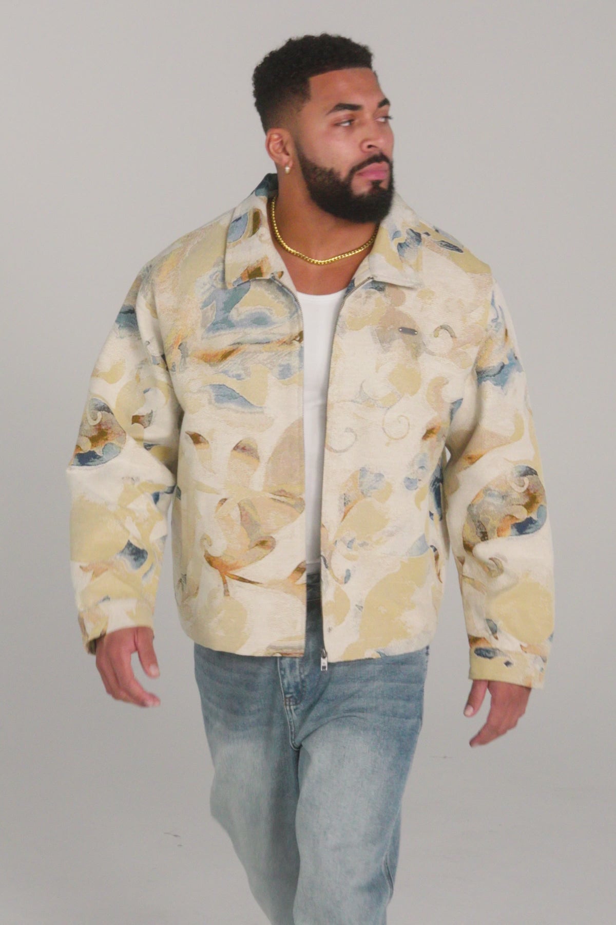 ひ*で様 ベビモンパリタ　h2hエイナ着用トラックジャケット　L　美 5155 - Abstract tapestry Jacket